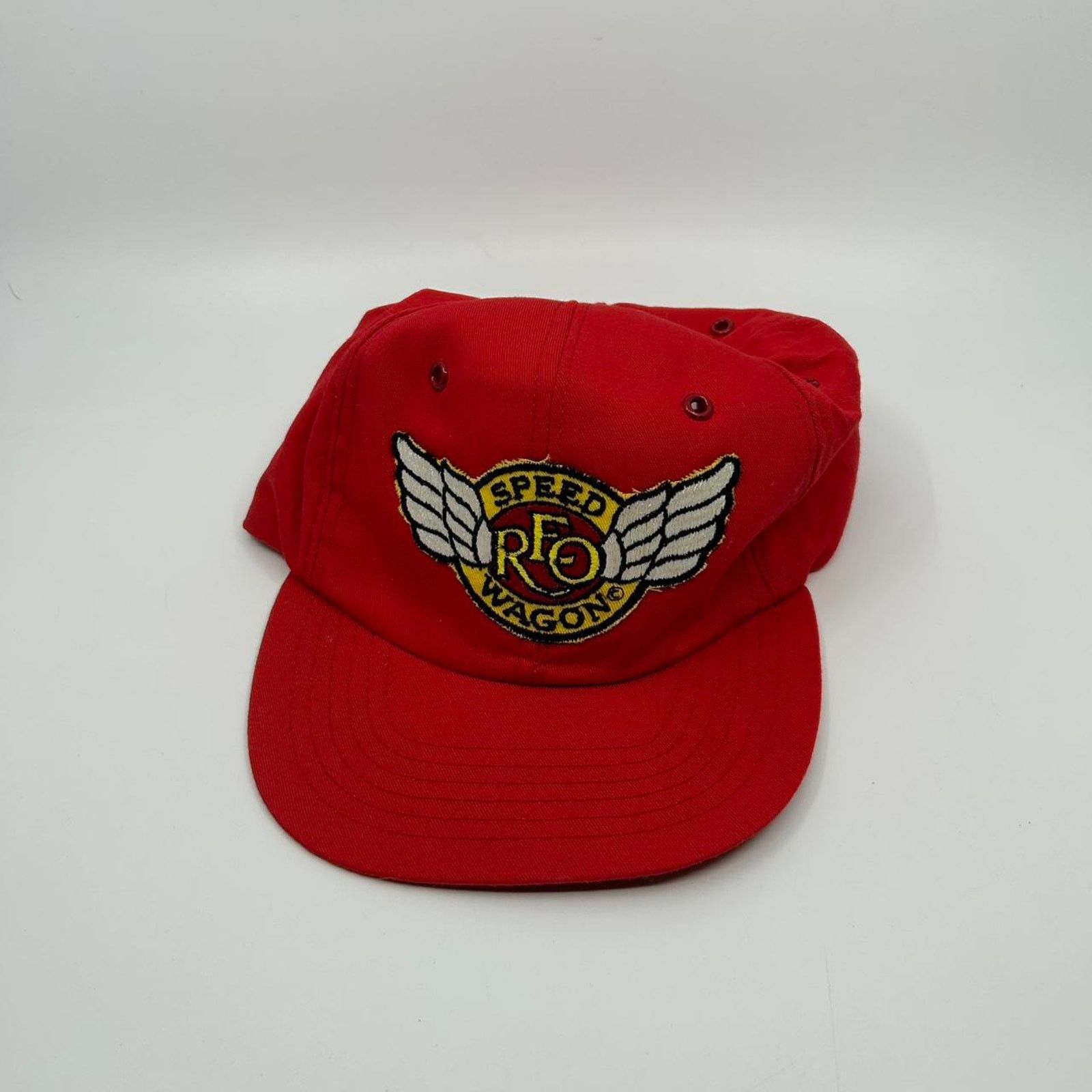 Other VTG 90s Red and yellow RFO Speed Wagon snapback hat Size ONE SIZE - 1 Thumbnail