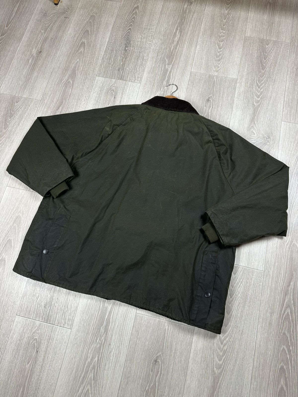 Barbour Vintage Barbour Bedale A100 Waxed Jacket Corduroy Collar Size US XL / EU 56 / 4 - 14 Thumbnail