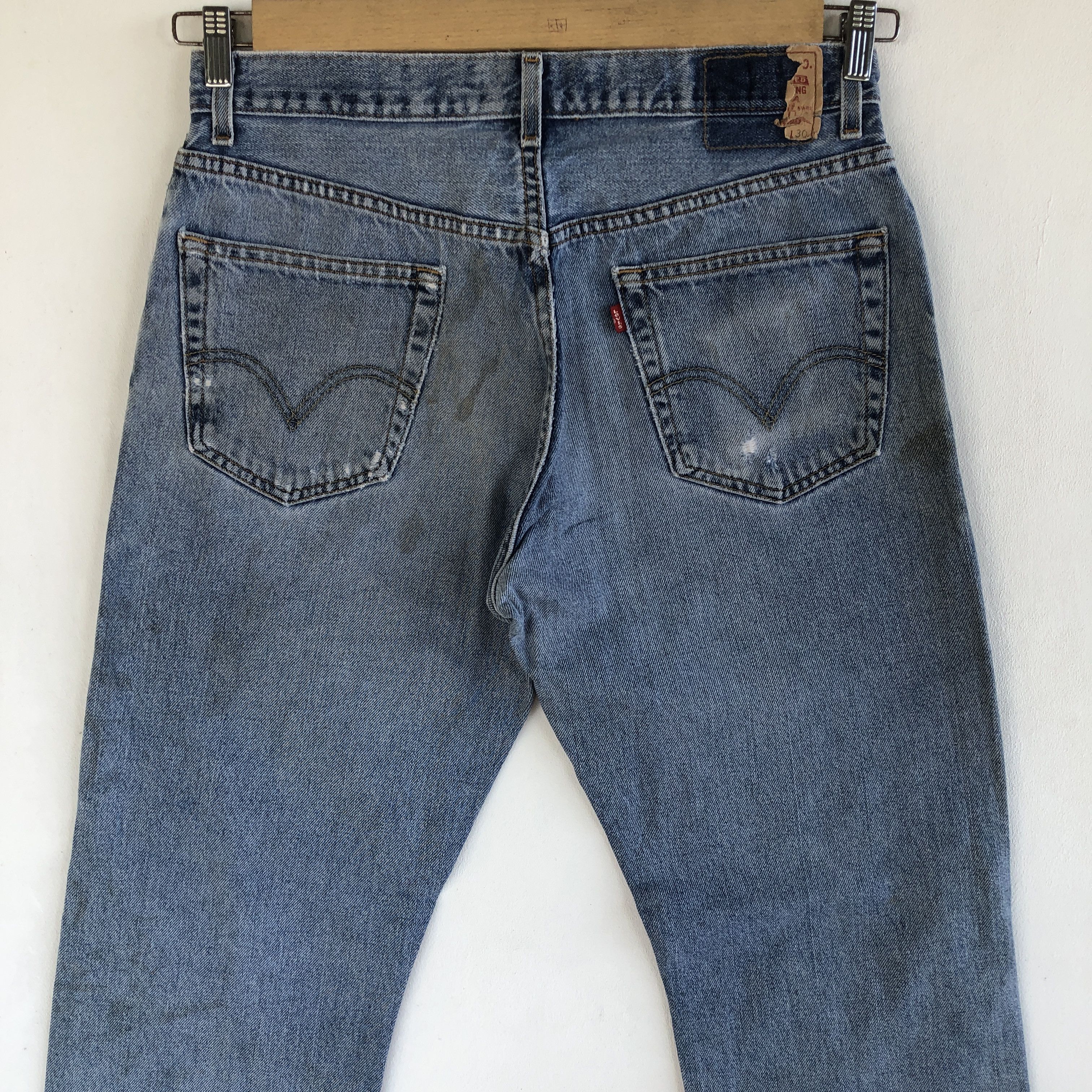 Levi's Vintage Y2K Levis 505 Distressed Jeans Levi's Faded Denim Size US 32 / EU 48 - 4 Thumbnail