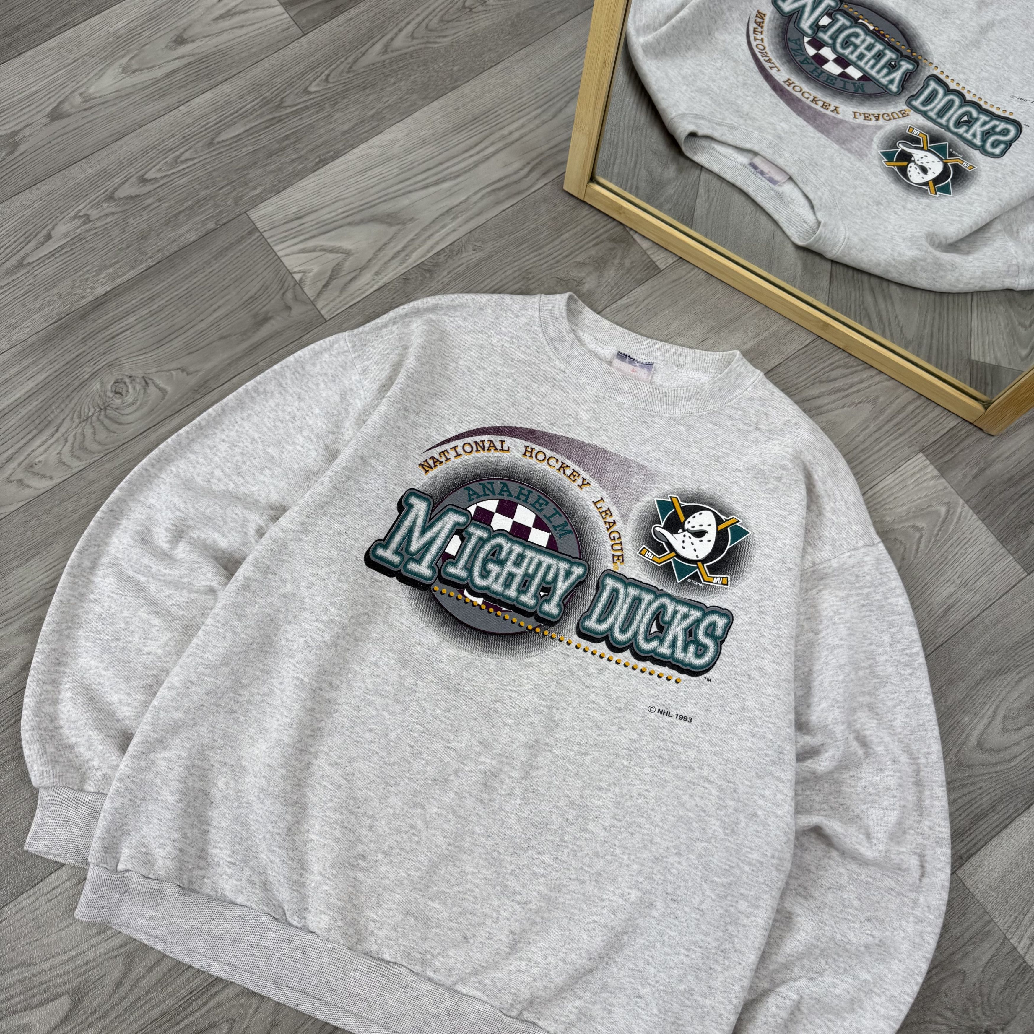 Vintage Vintage Mighty Ducks 1993 NHL Crewneck Graphic Sweatshirt Size US M / EU 48-50 / 2 - 4 Thumbnail