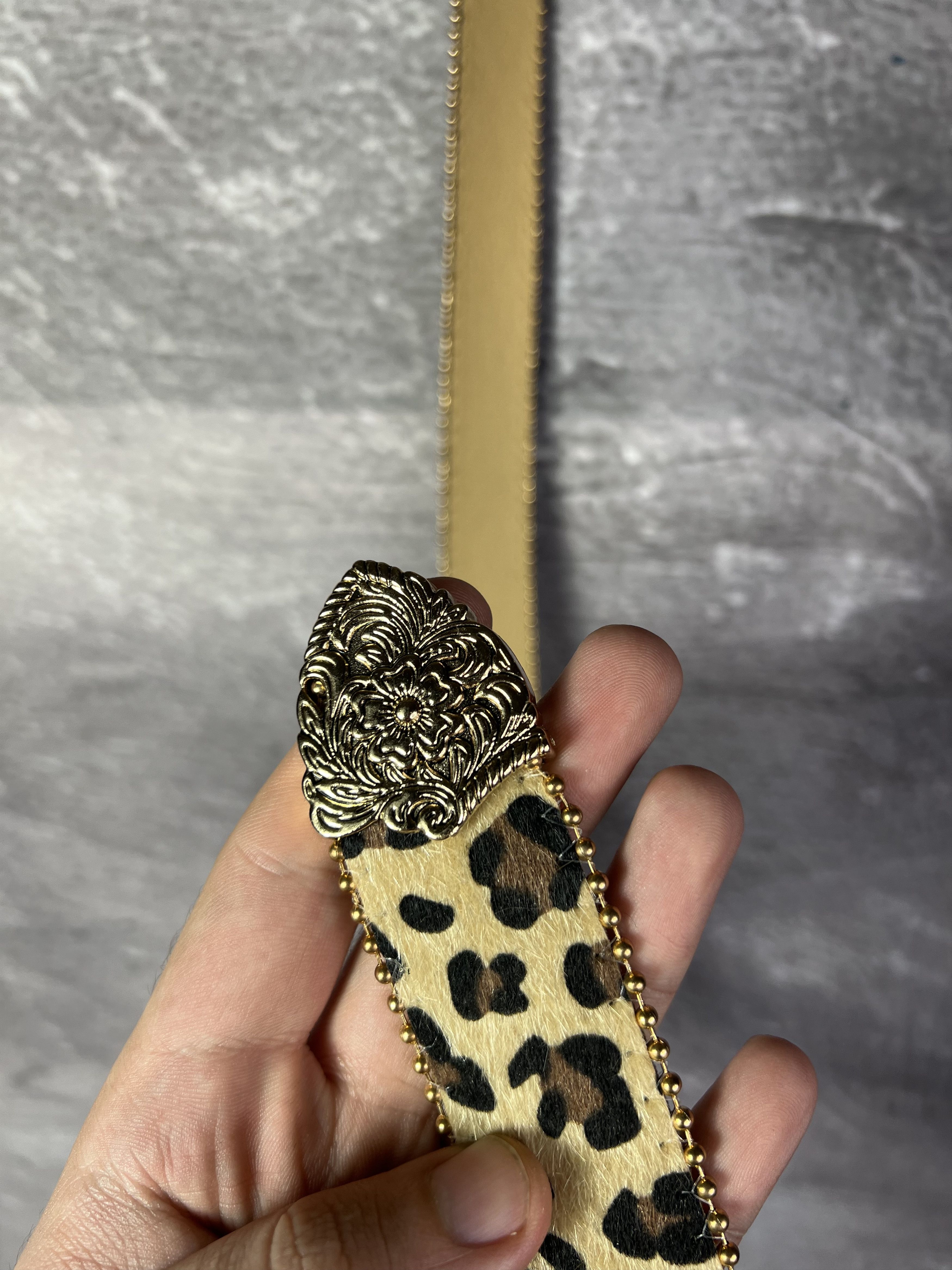 Vintage Leopard Printed Y2k Buckle Belt Size ONE SIZE - 11 Thumbnail