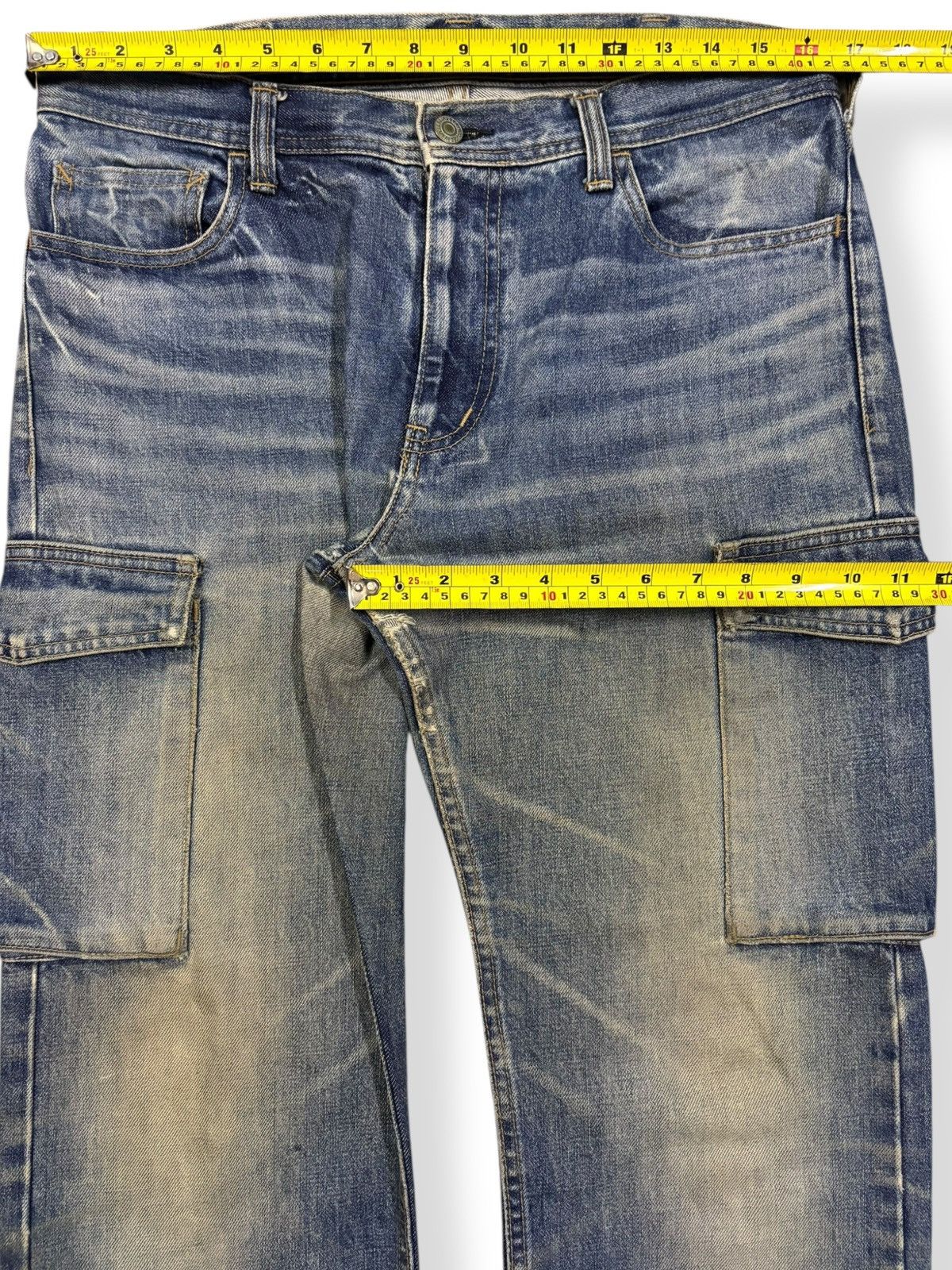 Spellbound Vintage Japanese Brand Spellbound Mud Wash Cargo Jeans Size US 33 - 13 Thumbnail