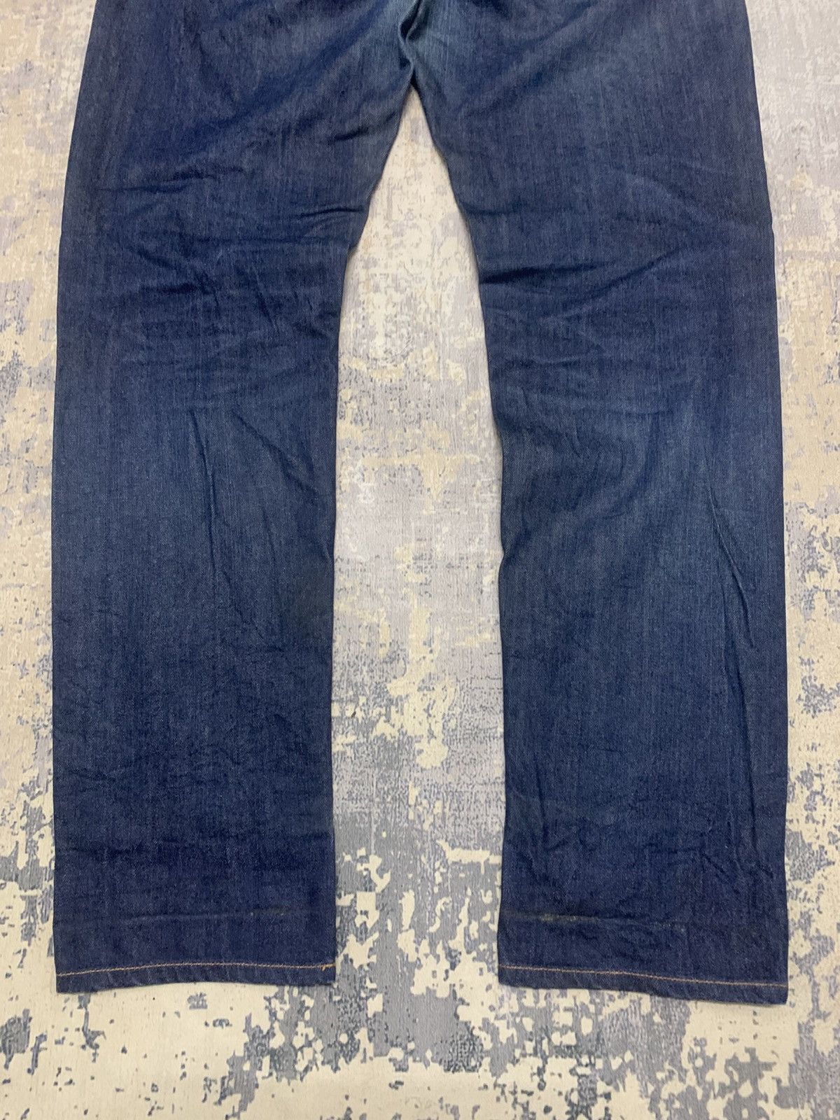 Japanese Brand H by Figer Indigo Slim Fit Jeans W 34x32 Size US 34 / EU 50 - 8 Thumbnail