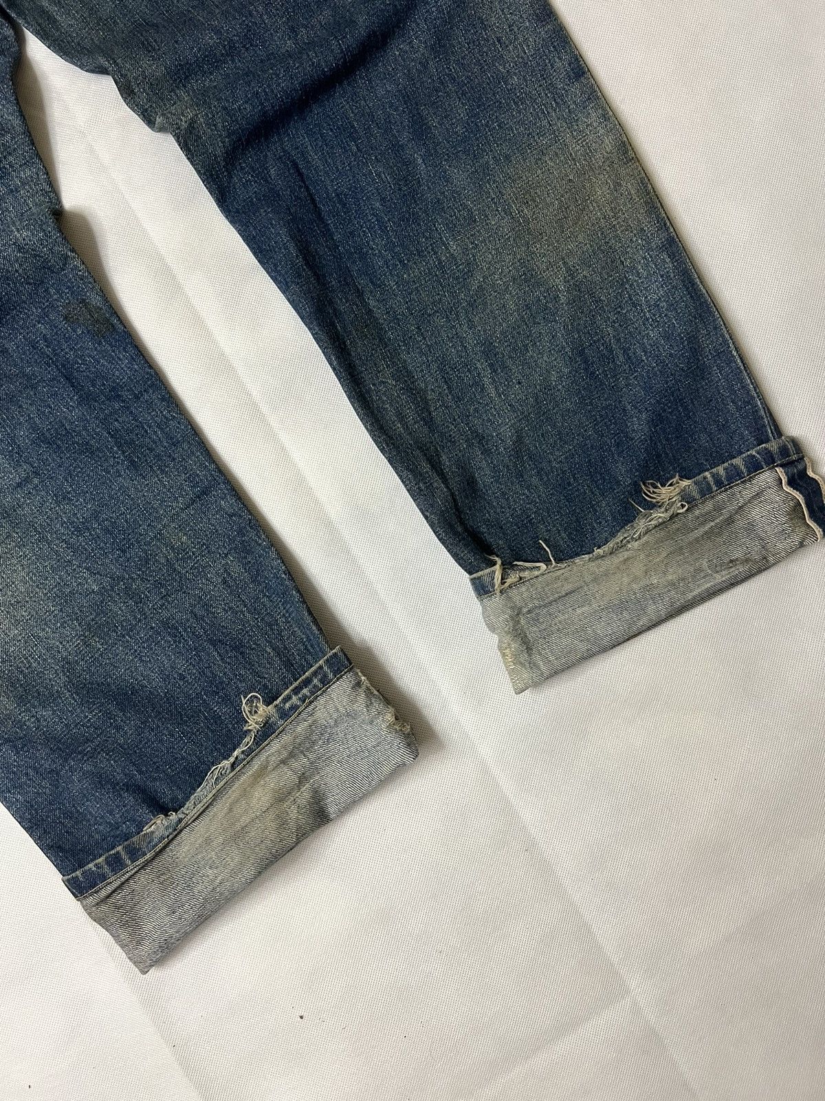 Levi's Vintage 80's Levis 702 "E" Buckle Back Selvedge Denim Size US 33 - 10 Thumbnail