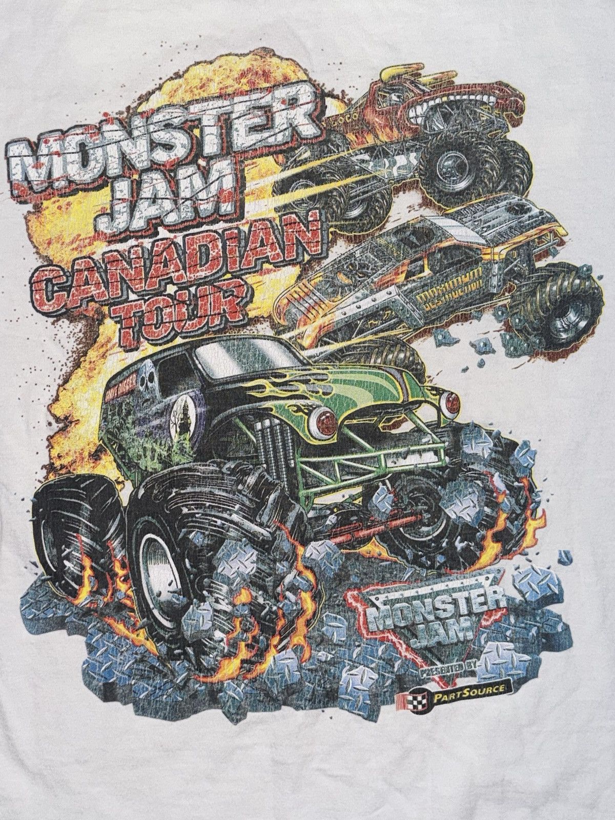 Vintage Vintage monster Jam t shirt Size US XL / EU 56 / 4 - 2 Thumbnail