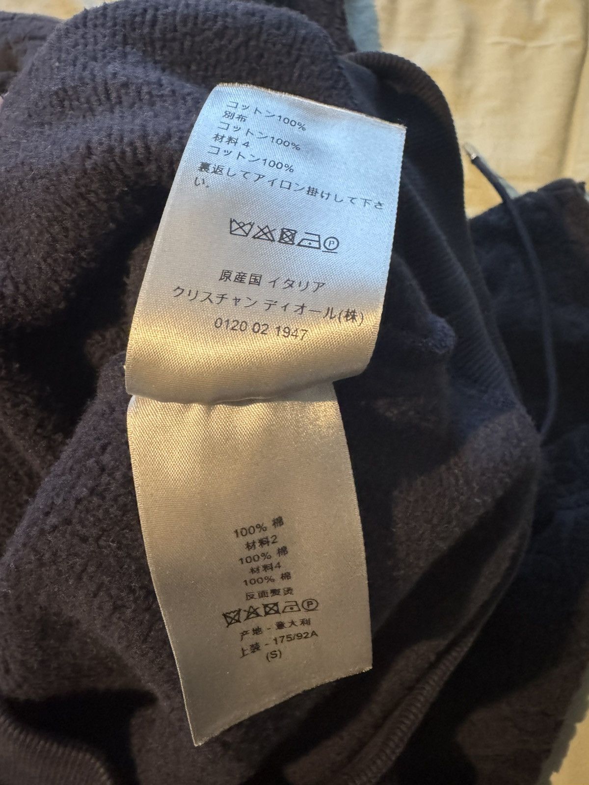 Dior Christian Dior navy toweling hoodie size small Size US S / EU 44-46 / 1 - 15 Thumbnail