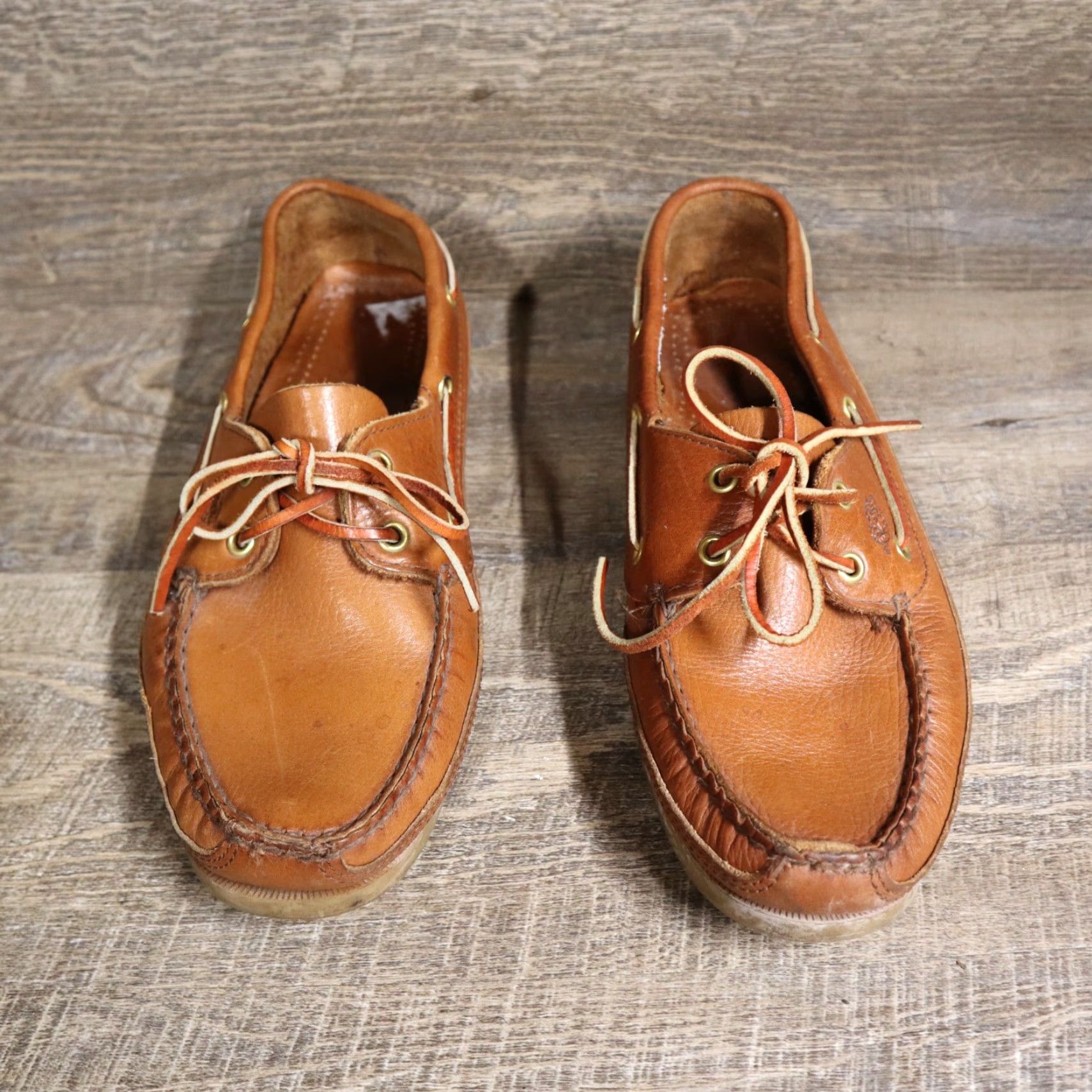 Vintage Dexter Boat Shoes Mens Brown Leather Moc Toe Lace Up 8M Casual Shoes Mens Brown Leather Boat Shoe 8M Size US M / EU 48-50 / 2 - 3 Thumbnail