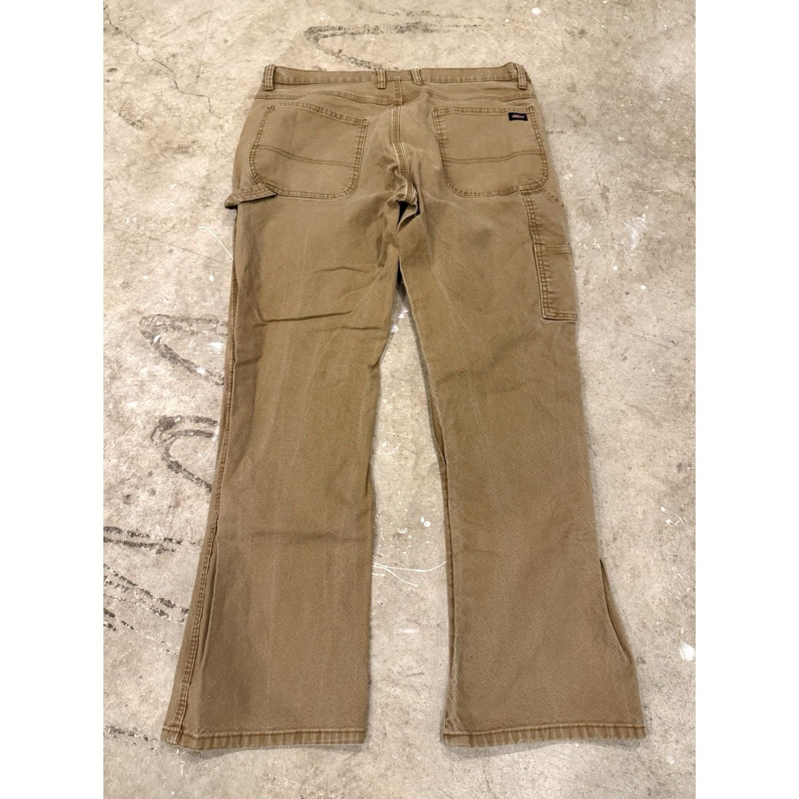 Dickies Dickies Pants Mens 38x32 Brown Carpenter Canvas Workwear Cotton Adult Regular Size US 38 / EU 54 - 3 Thumbnail
