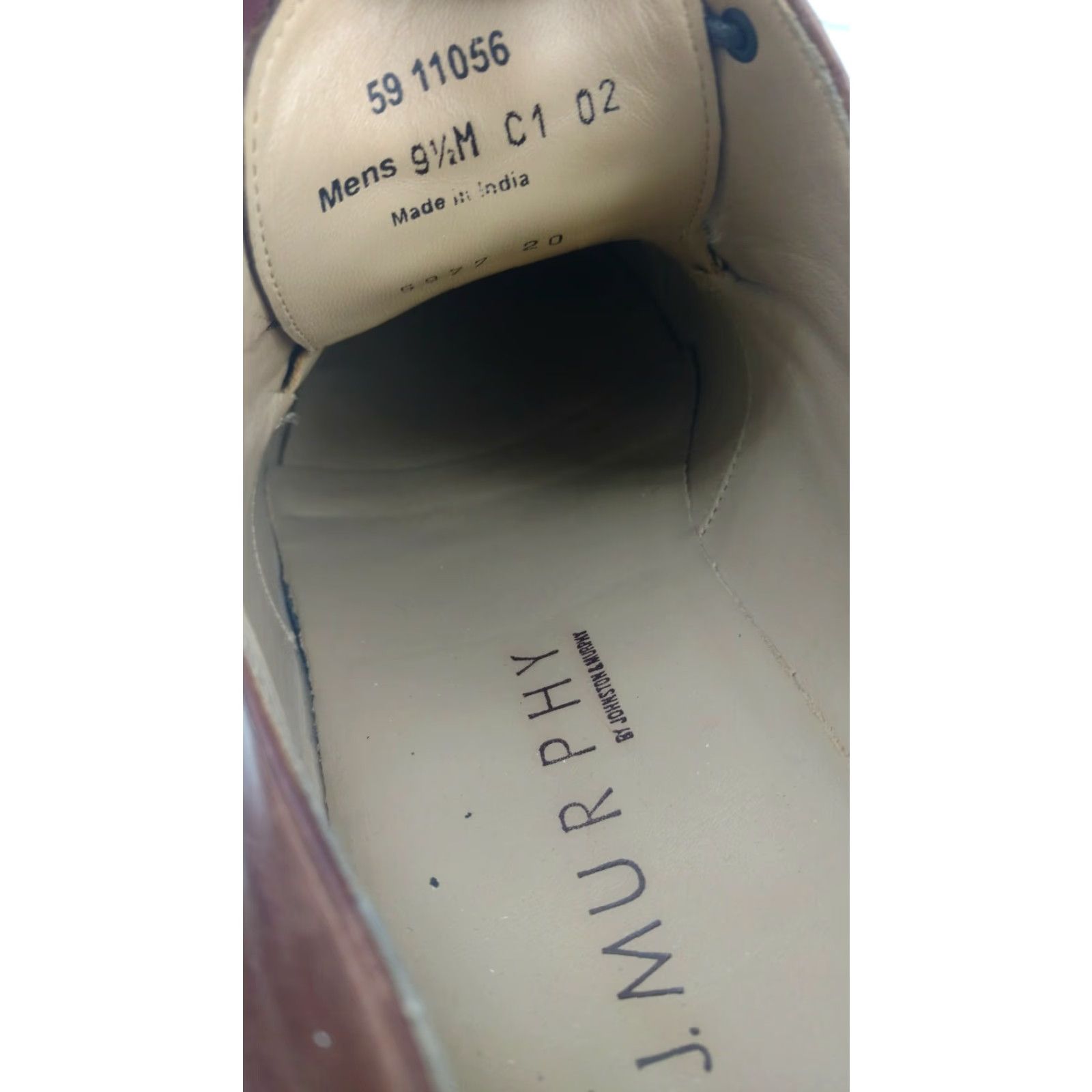 Johnston & Murphy Johnston & Murphy Men's Brown Leather Cap Toe Oxfords 9.5M Size ONE SIZE - 6 Thumbnail