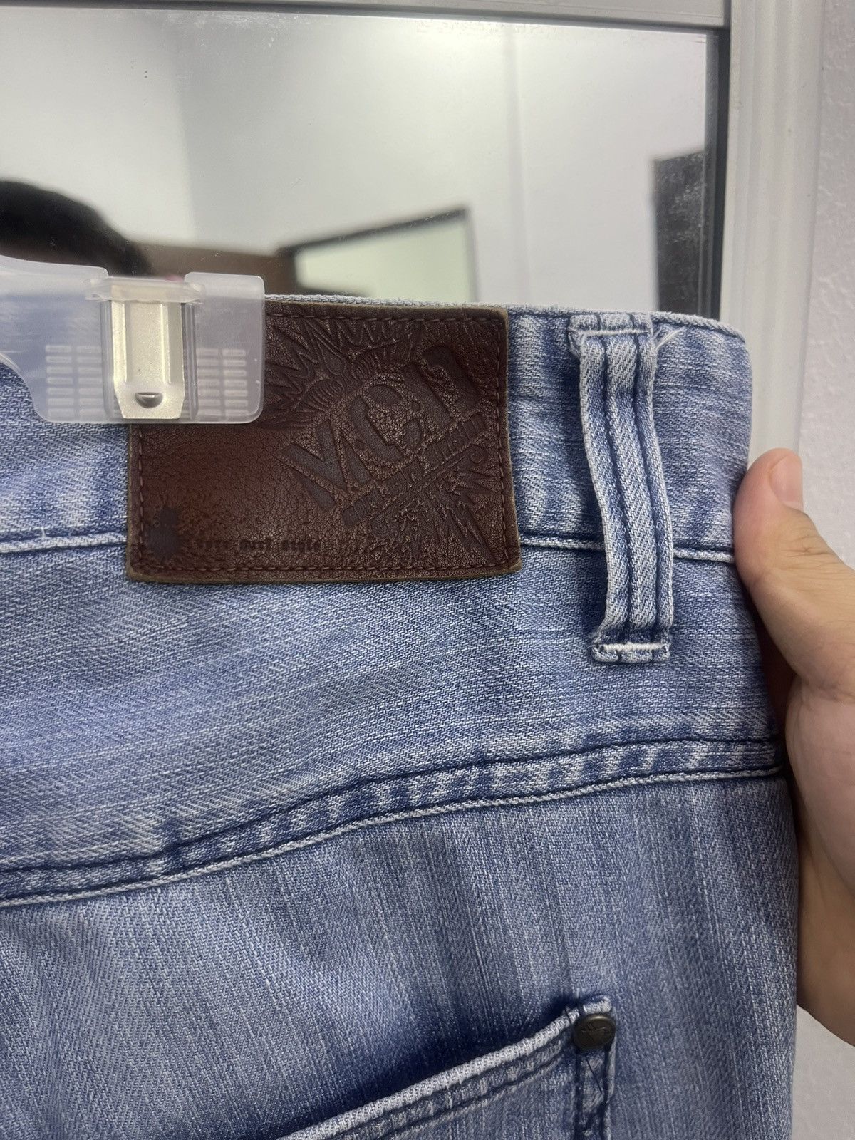 Japanese Brand MCD Hardcore Surf Punk Denim Shorts Distressed Size US 36 / EU 52 - 13 Thumbnail