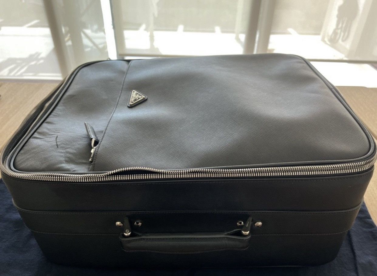 Prada Saffiano Leather Travel Suitcase | Carry On Size ONE SIZE - 20 Thumbnail