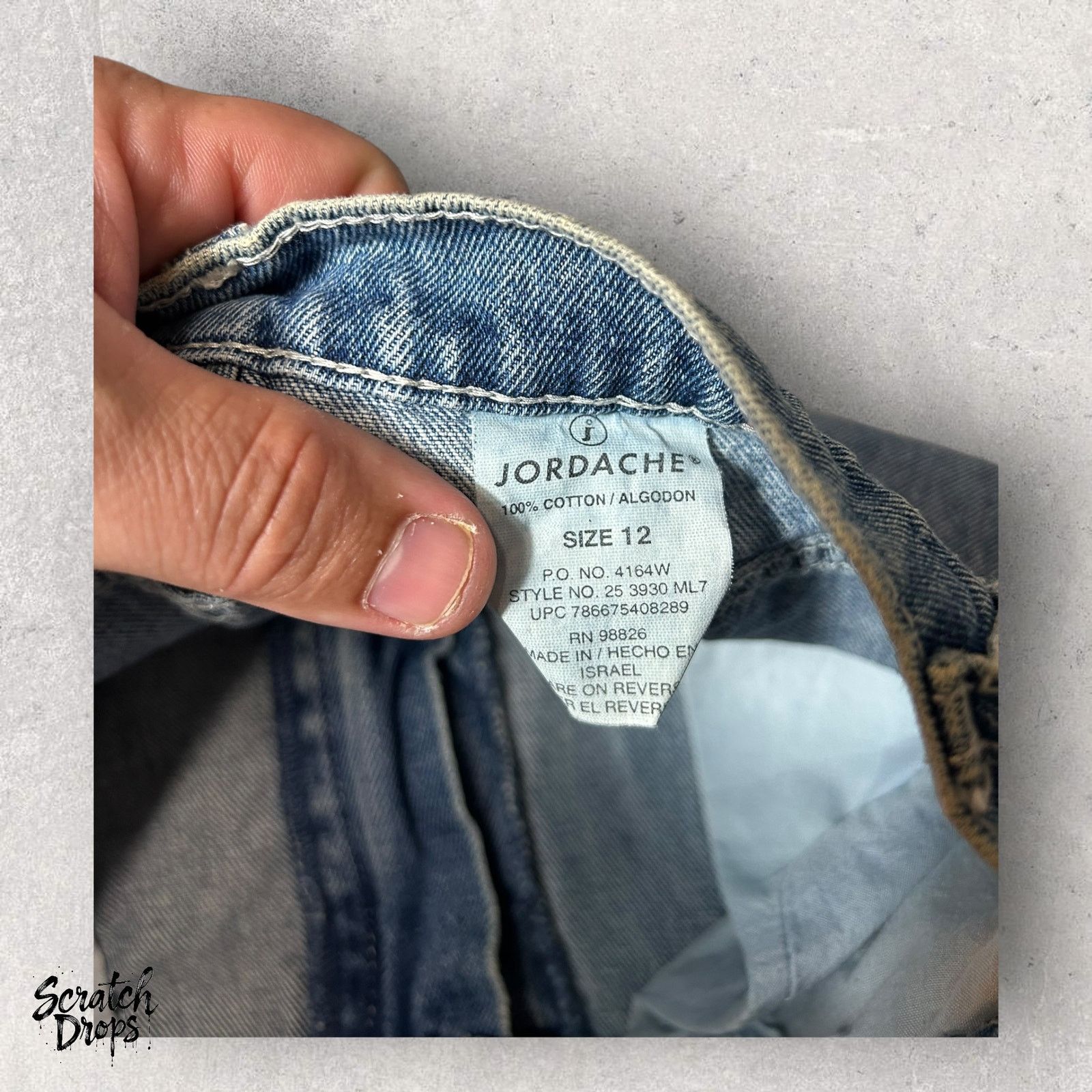 Jordache Vintage Jordache Girls Jean's Size 12 Distressed Graffiti Size 34" / US 12 / IT 48 - 3 Thumbnail