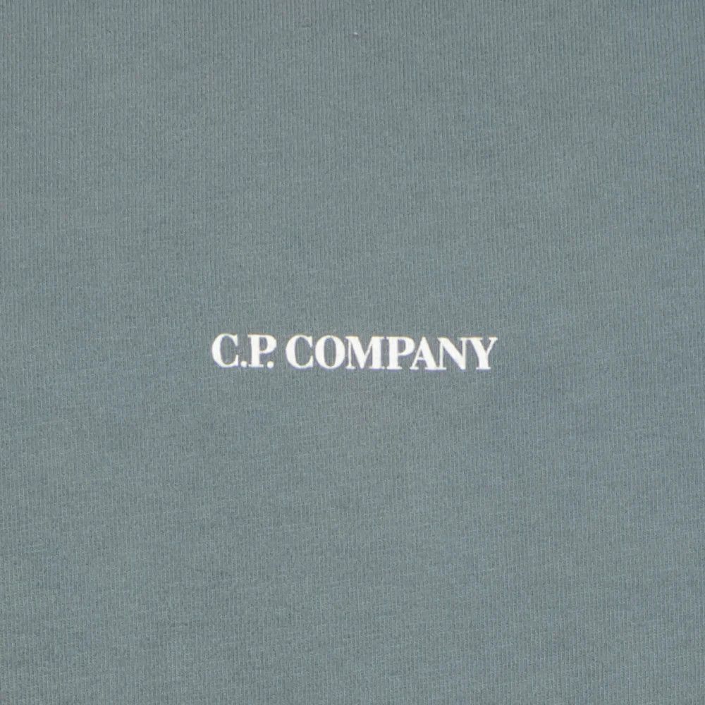 C.P. Company o1y1224 Logo Crewneck T-Shirt in Orion Blue Size US M / EU 48-50 / 2 - 2 Thumbnail
