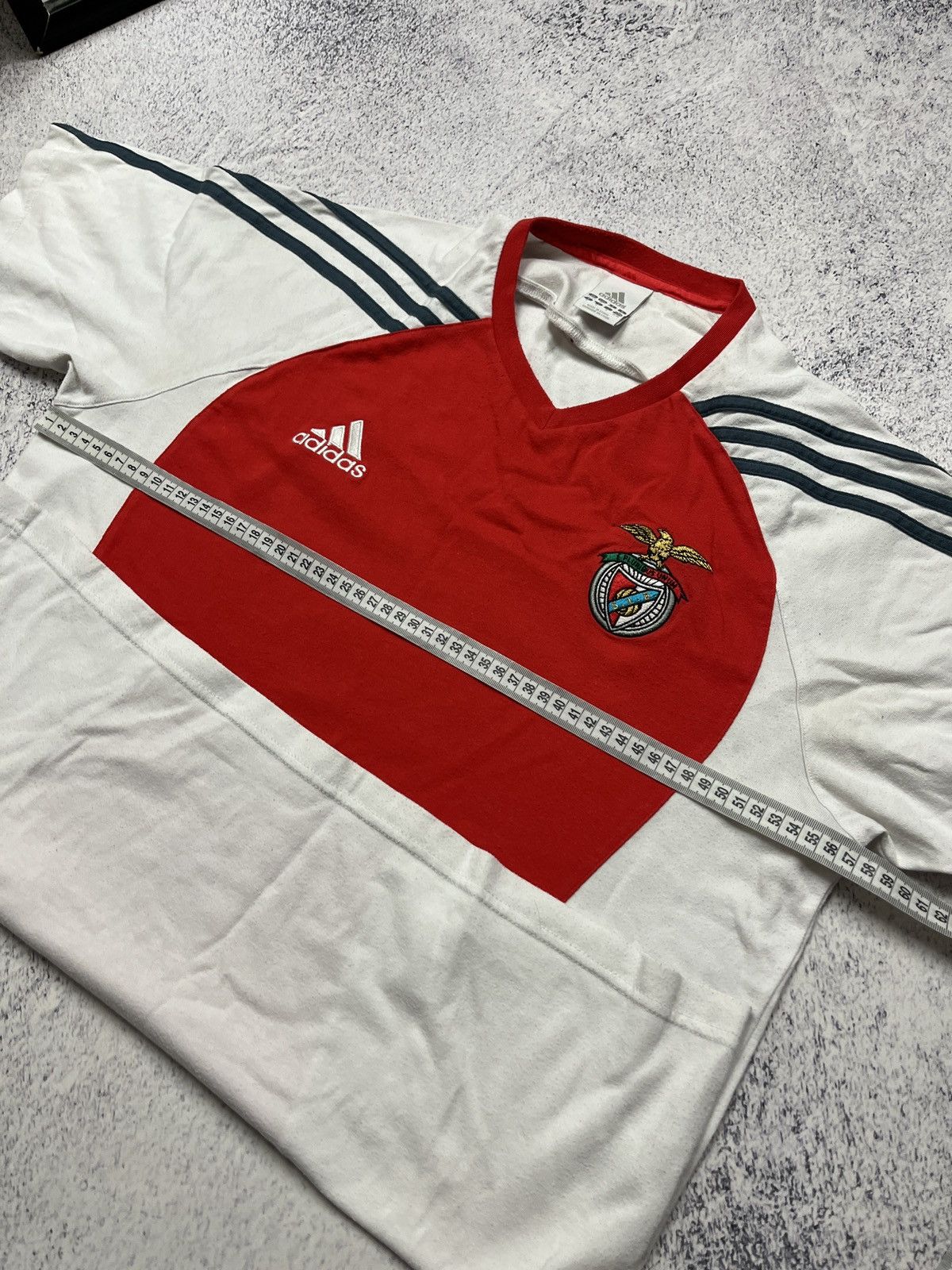 Adidas Benfica 2005 Away Football Shirt Soccer Training Jersey Rare Size US L / EU 52-54 / 3 - 12 Thumbnail