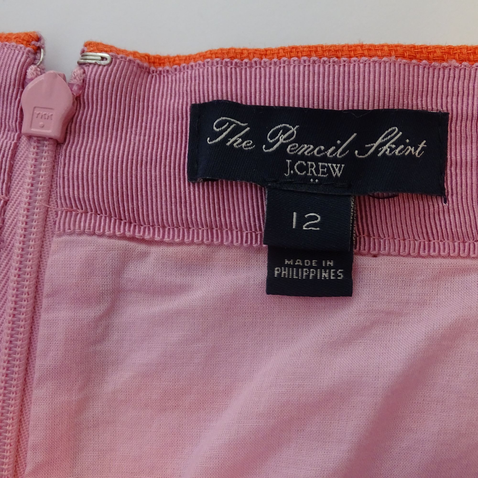 J.Crew J Crew The Pencil Skirt Women Size 12 Purple Orange Stripe Size 34" / US 12 / IT 48 - 5 Thumbnail