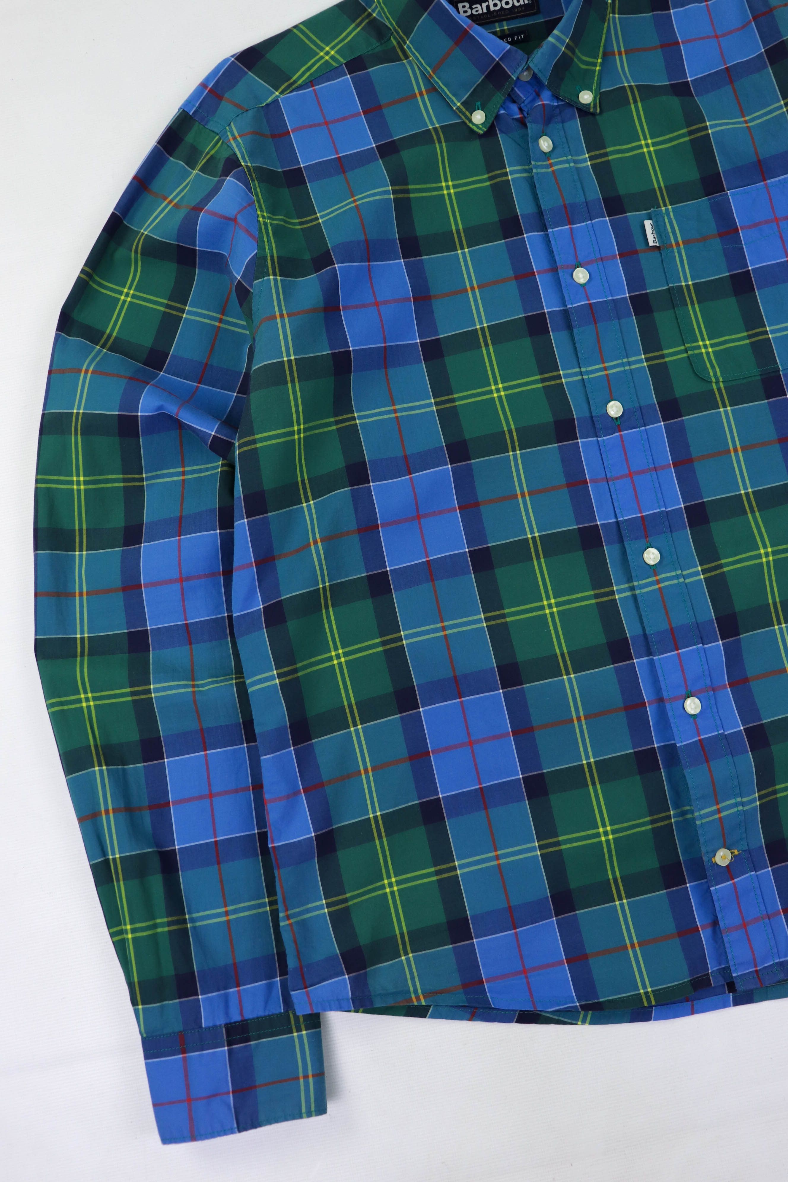 Barbour Barbour Multicolor Tartan Tailored Fit Long Sleeve Shirt Size US M / EU 48-50 / 2 - 4 Thumbnail