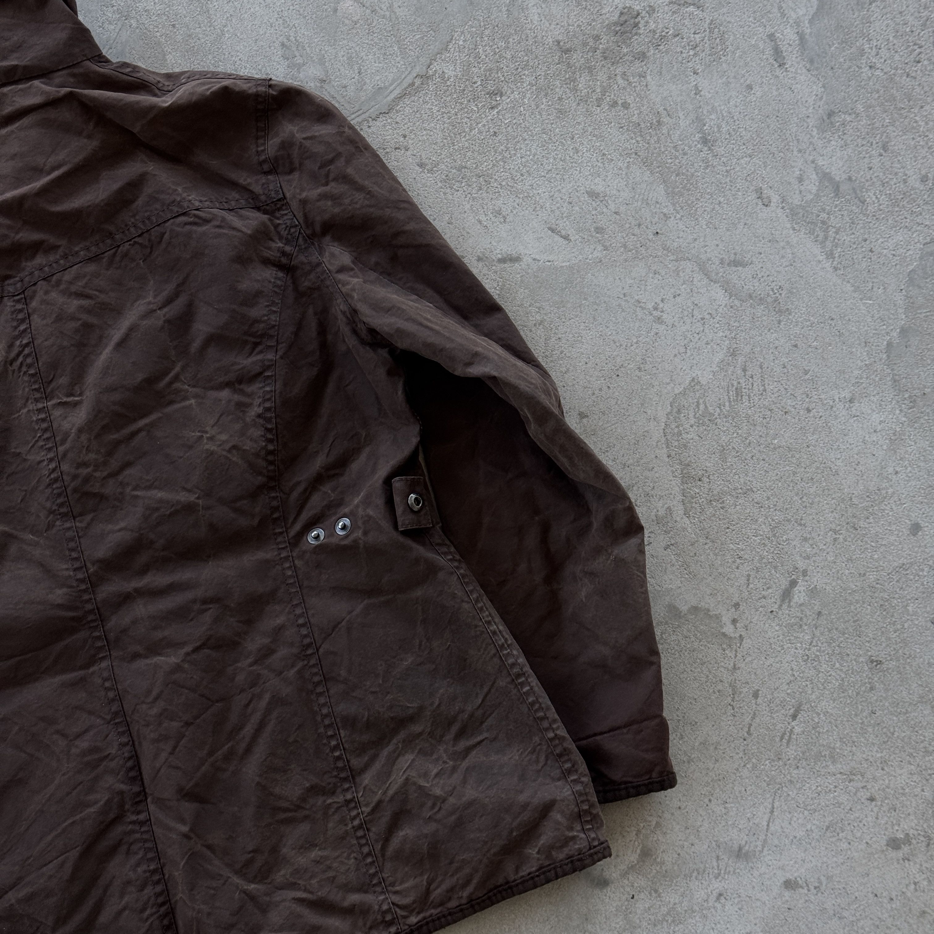 Barbour Vintage Barbour Ladies Jacket Waxed Coat Made In England Size XL / US 12-14 / IT 48-50 - 6 Thumbnail
