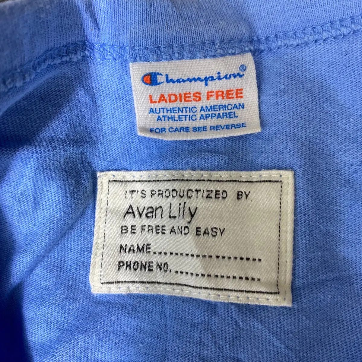 Champion Vtg 90’ CHAMPION AVAN LILY Collection Blue Sweatshirt Size L / US 10 / IT 46 - 6 Thumbnail