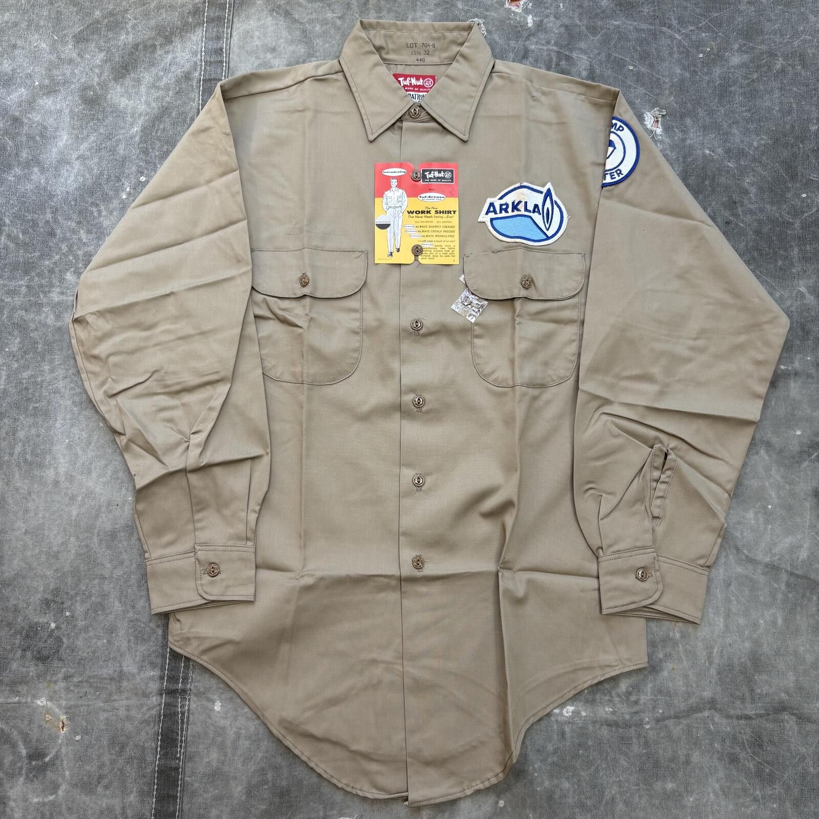 Vintage Vintage 60s 70s Deadstock Tuf-Nut Patches Button Up Shirt Size US L / EU 52-54 / 3 - 1 Thumbnail