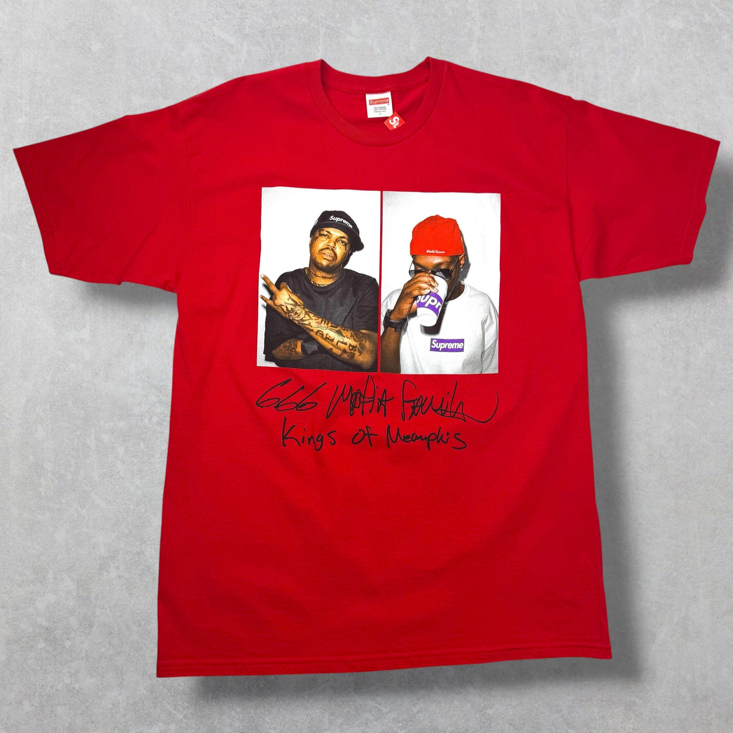 Supreme Supreme Three 6 Mafia Red Tee L Size US L / EU 52-54 / 3 - 1 Thumbnail