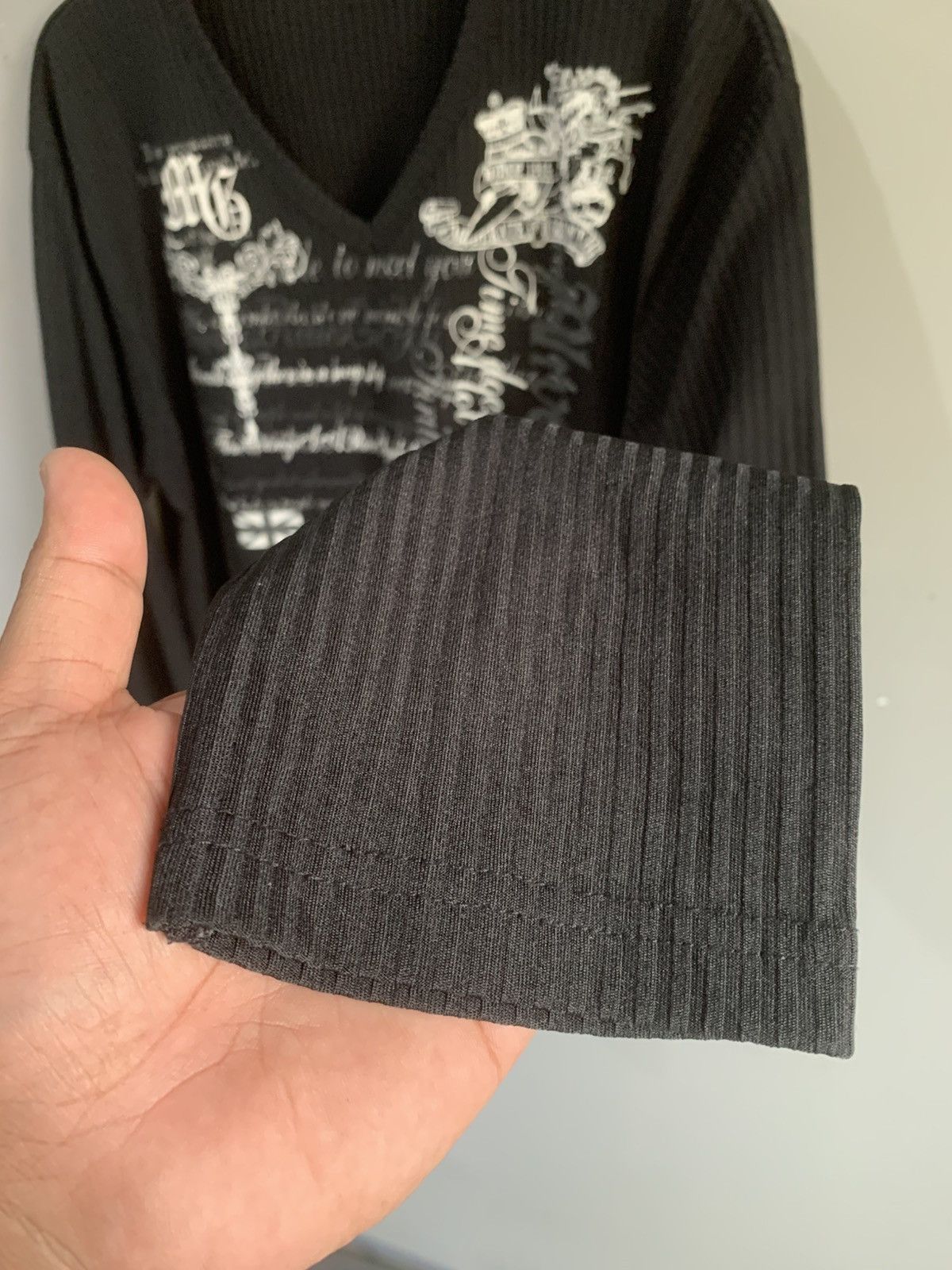Japanese Brand Japanese Euroyal Poem Longsleeve Silk Tee Size US L / EU 52-54 / 3 - 3 Thumbnail