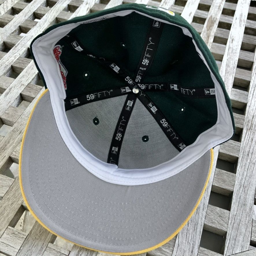 New Era Oakland Athletics A's 1989 WS Patch 59FIFTY Wool Hat 7 3/8 Size ONE SIZE - 5 Thumbnail
