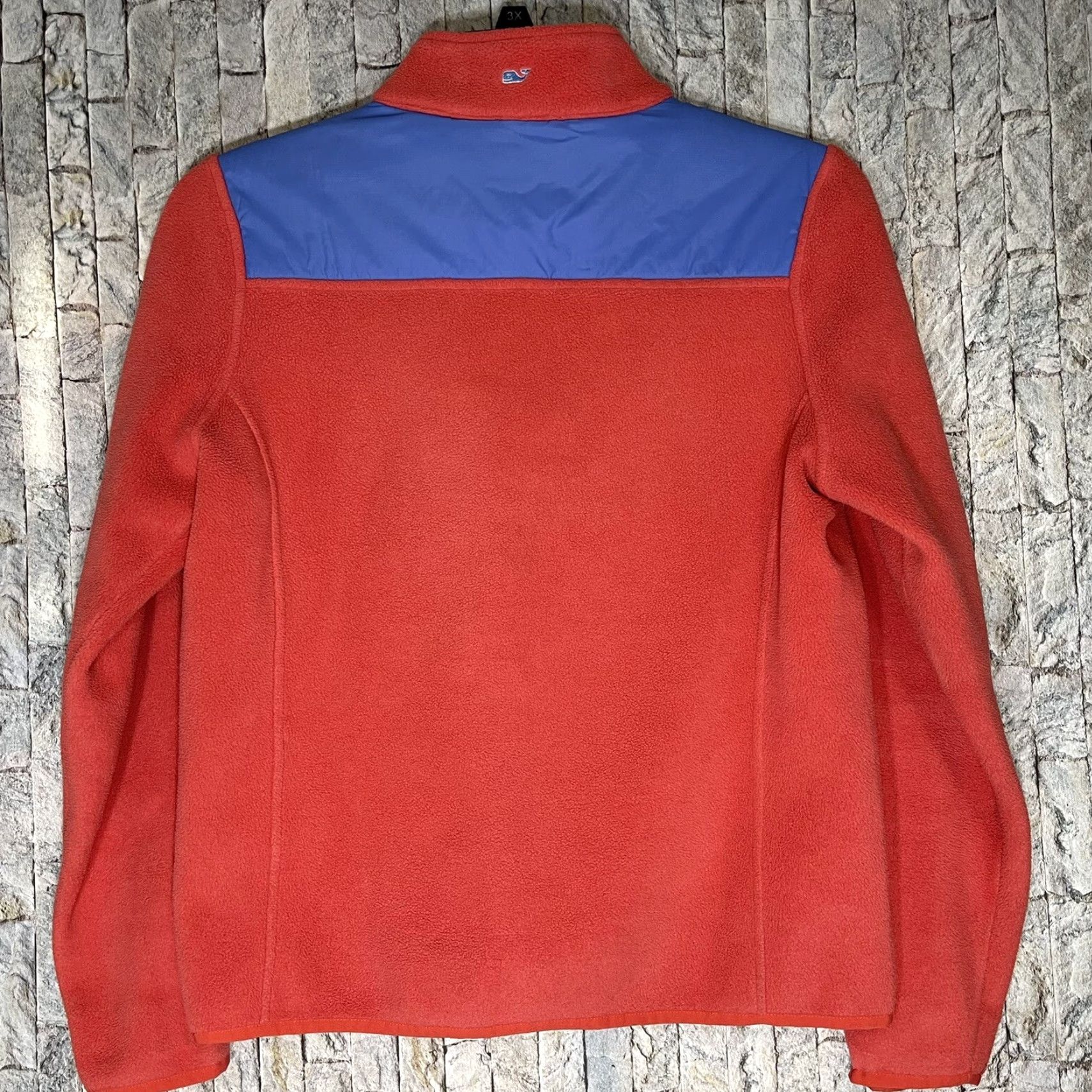 Vineyard Vines Vineyard Vines Lightweight Orange Blue Fleece Pullover Raglan Sleeve Quarter Zip Women's M Pullover Size M / US 6-8 / IT 42-44 - 6 Thumbnail