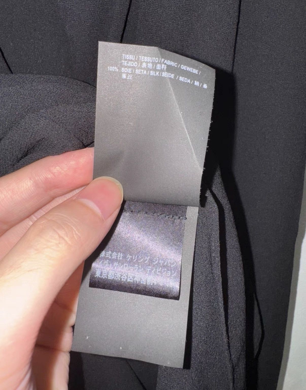 Saint Laurent Paris Saint Laurent (SLP) 16FW Silk "Black Knight" Bow Tie Shirt Size US S / EU 44-46 / 1 - 6 Thumbnail