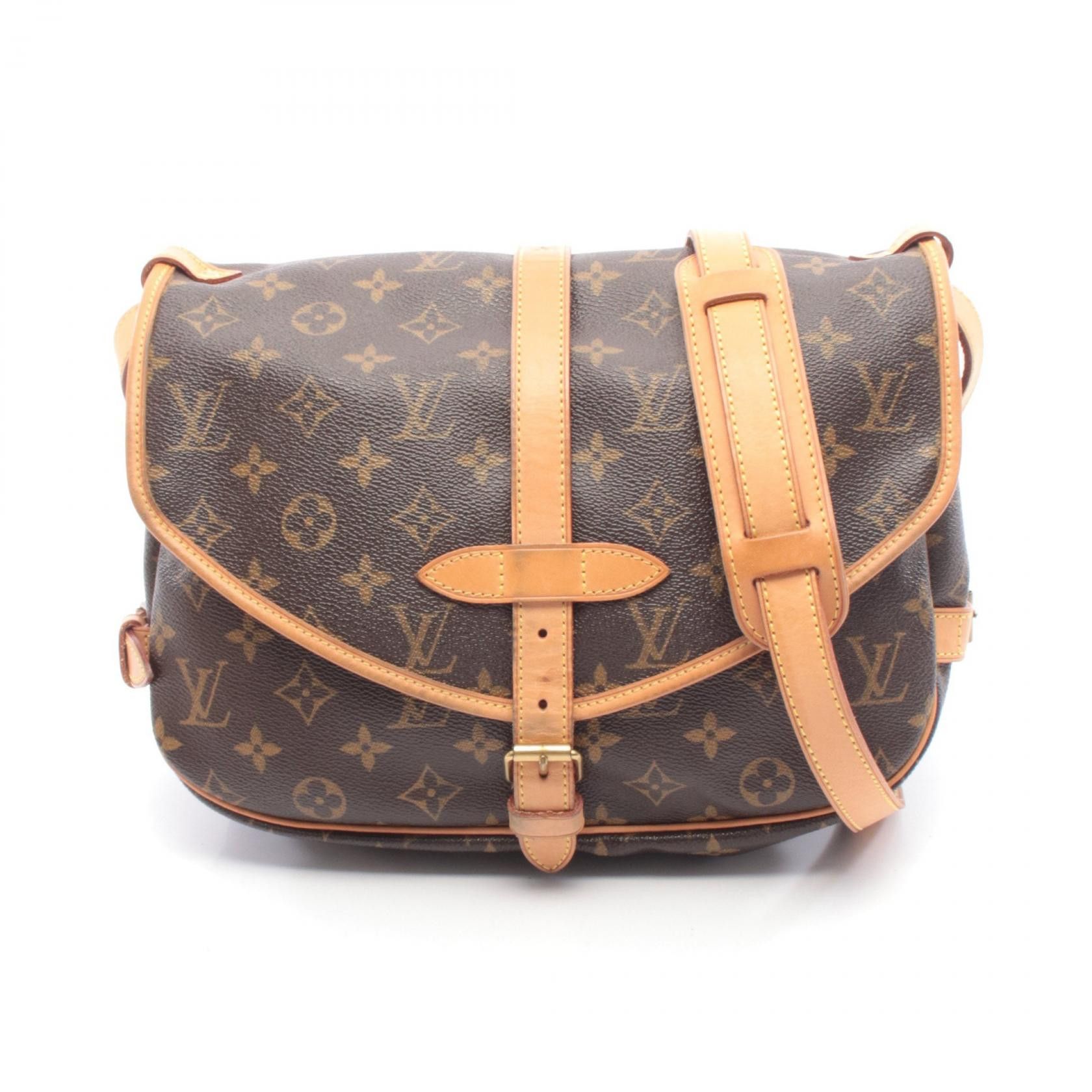 Louis Vuitton Louis Vuitton Louis Vuitton Saumur 30 Monogram Shoulder Bag Textile Shoulder Bag M42256 DUTY FREE for USA Size ONE SIZE - 1 Thumbnail