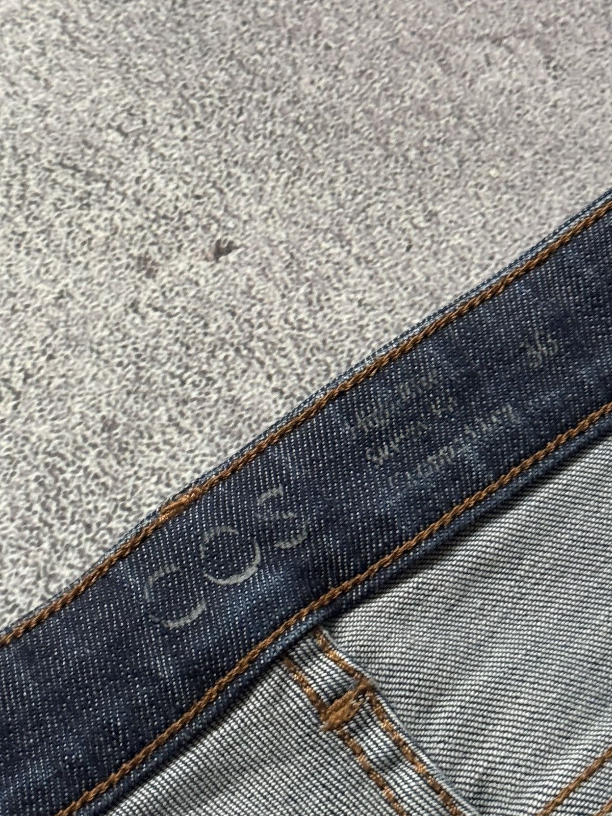 Cos × Designer COS 38 denim pant trouser Jean chino Wmns dark blue Size 26" / US 2 / IT 38 - 10 Thumbnail