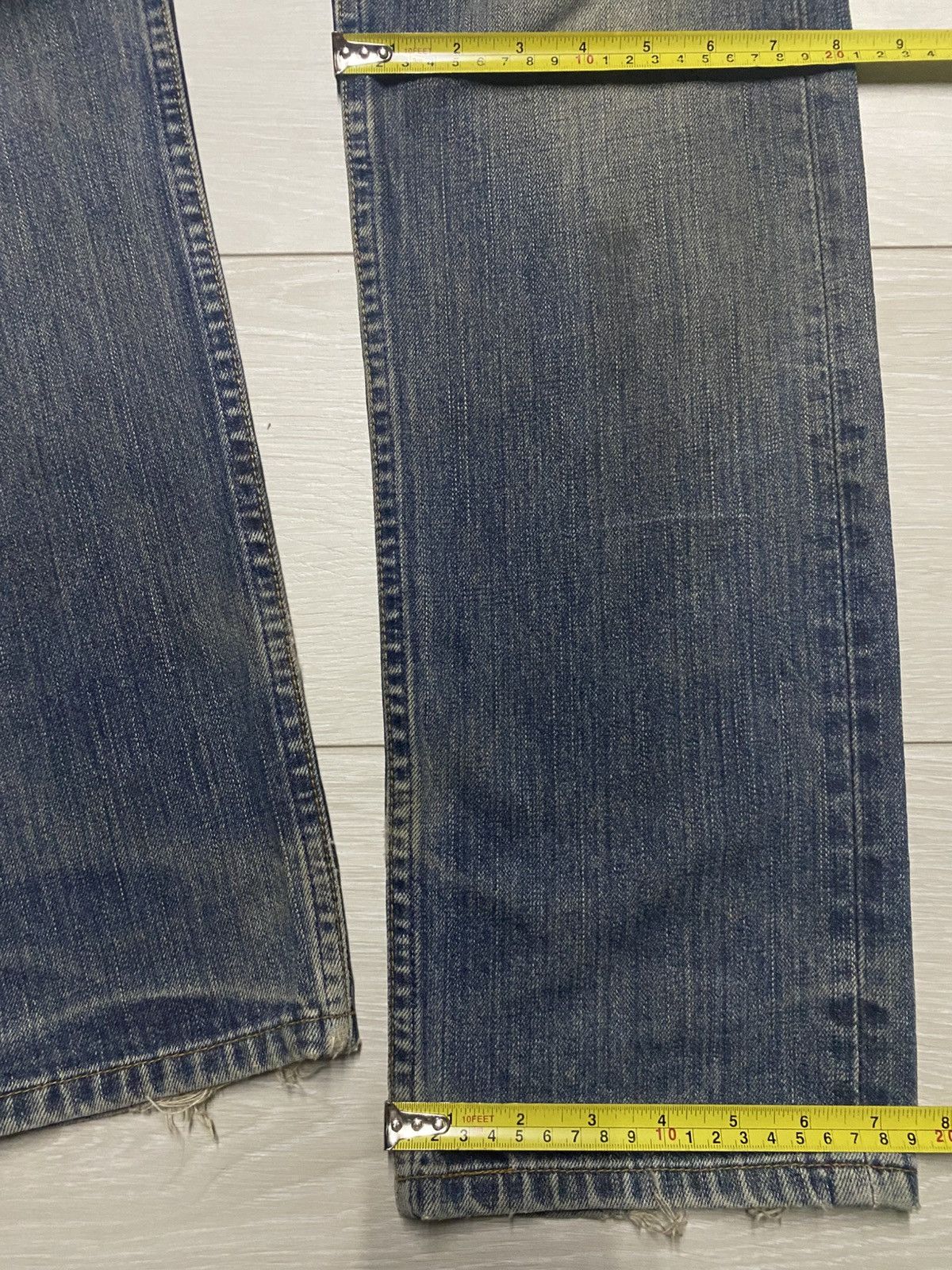 Levi's Vintage Levis 505 Mud Wash Distressed Skinny Jeans Size US 30 / EU 46 - 14 Thumbnail
