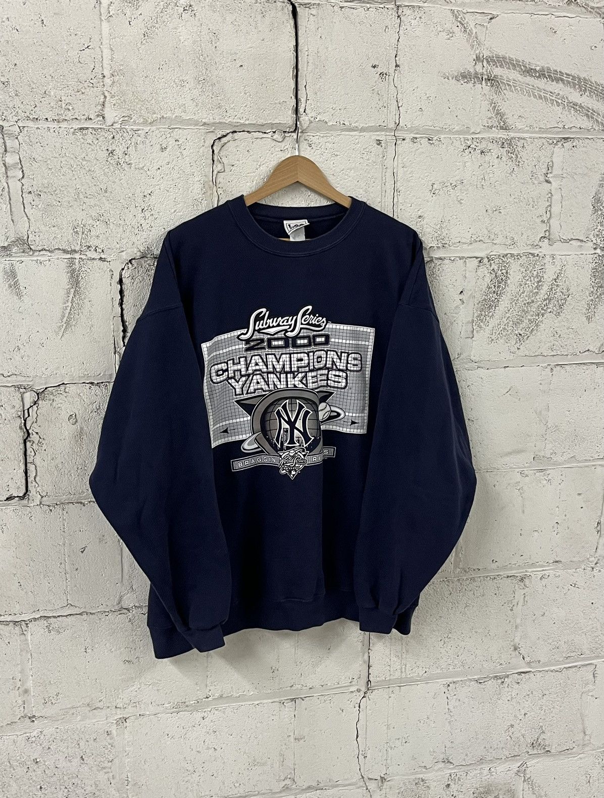 NY Yankees vintage Lee sports boxy fit crewneck sports 90s