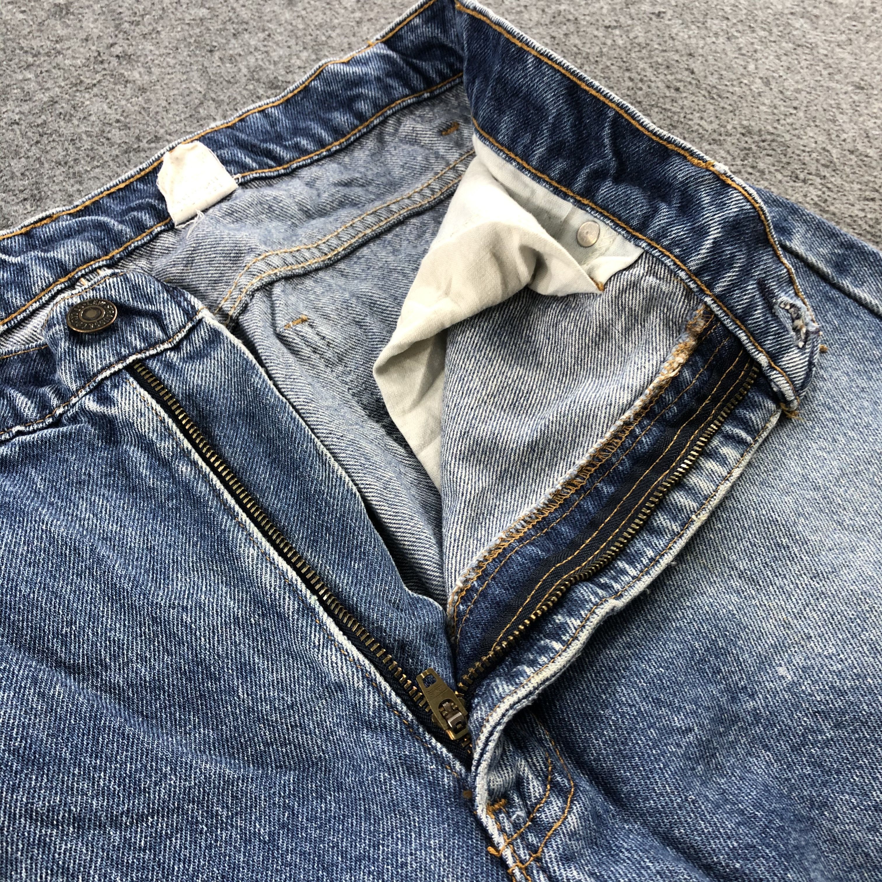 Levi's Vintage 90s Blue Wash Levis 505 Orange Tab Jeans-J2232 Size US 35 - 8 Thumbnail