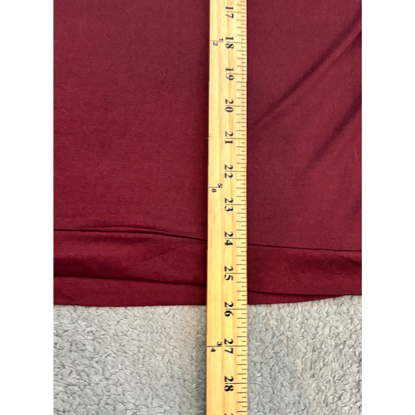 Lucky Brand Lucky Brand Top Womens XL Red Long Sleeve Logo Knit Tee Shirt T-Shirt Size XL / US 12-14 / IT 48-50 - 4 Thumbnail