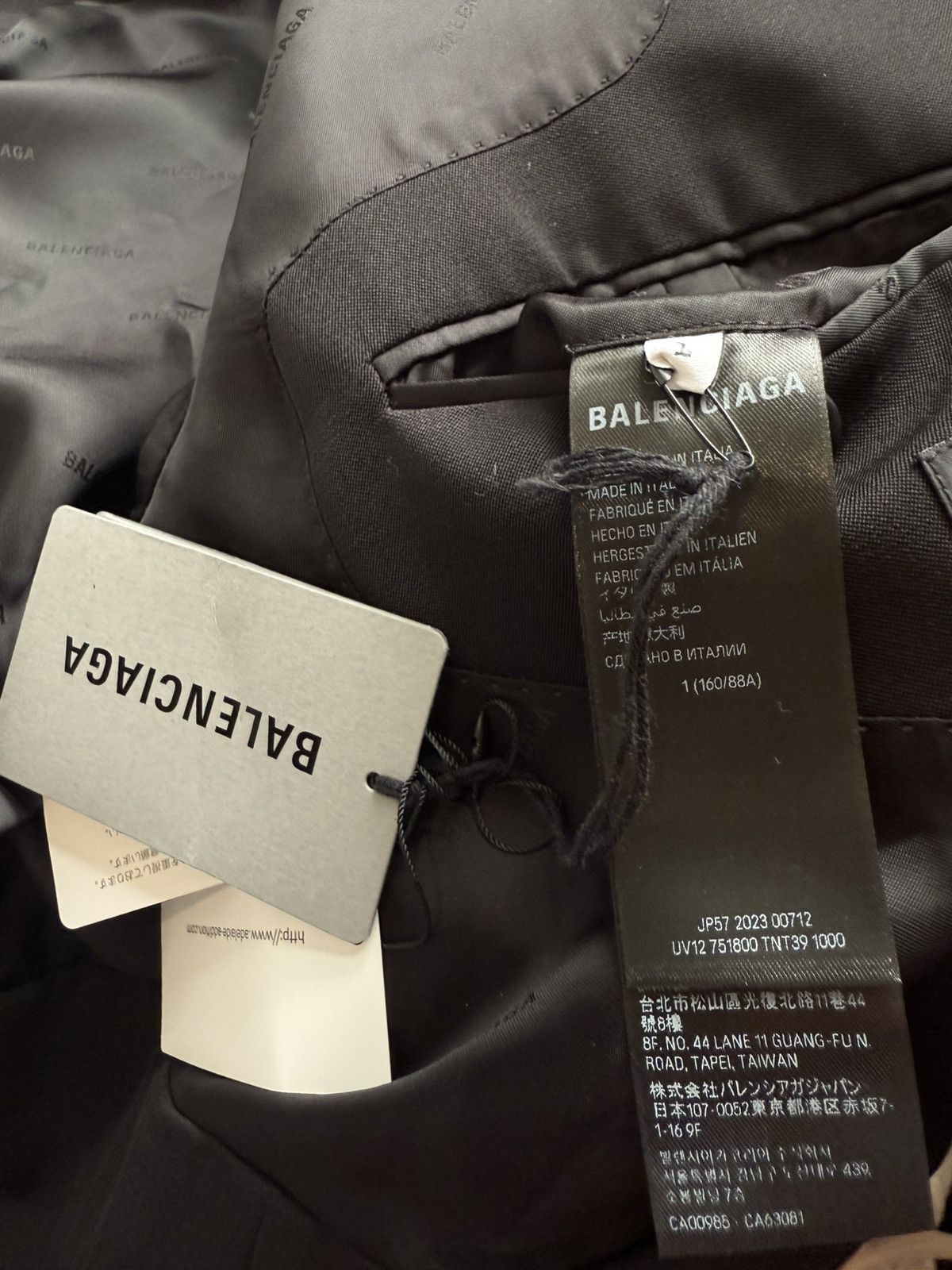 Balenciaga Balenciaga Folded Wool Jacket Size 50S - 6 Thumbnail