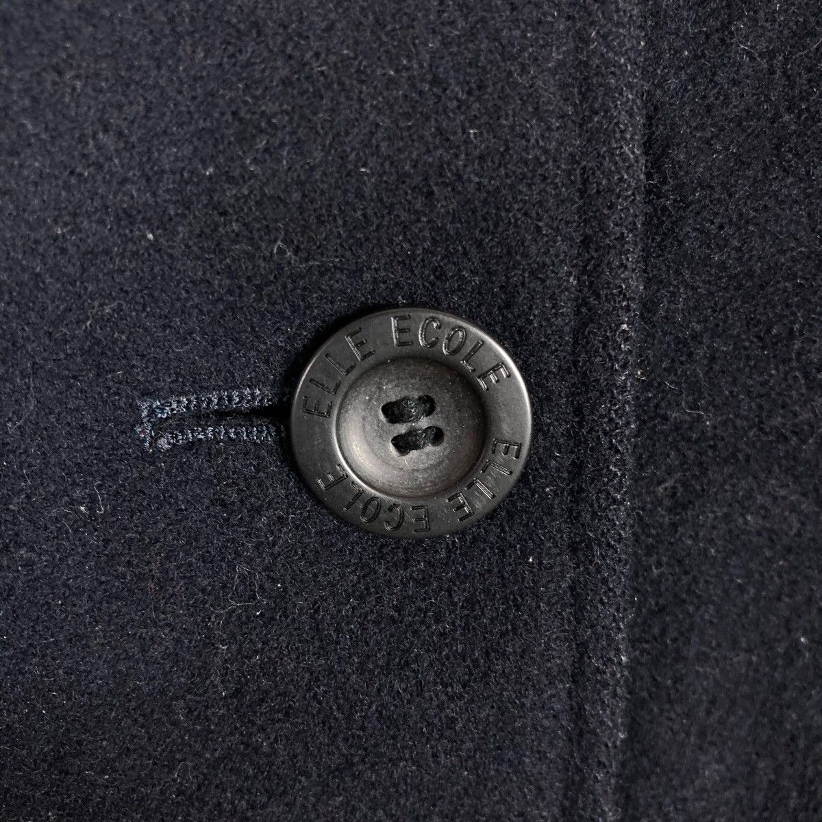 Vintage Vintage Elle Ecole Double Breasted Flat Button Jacket Size US M / EU 48-50 / 2 - 3 Thumbnail