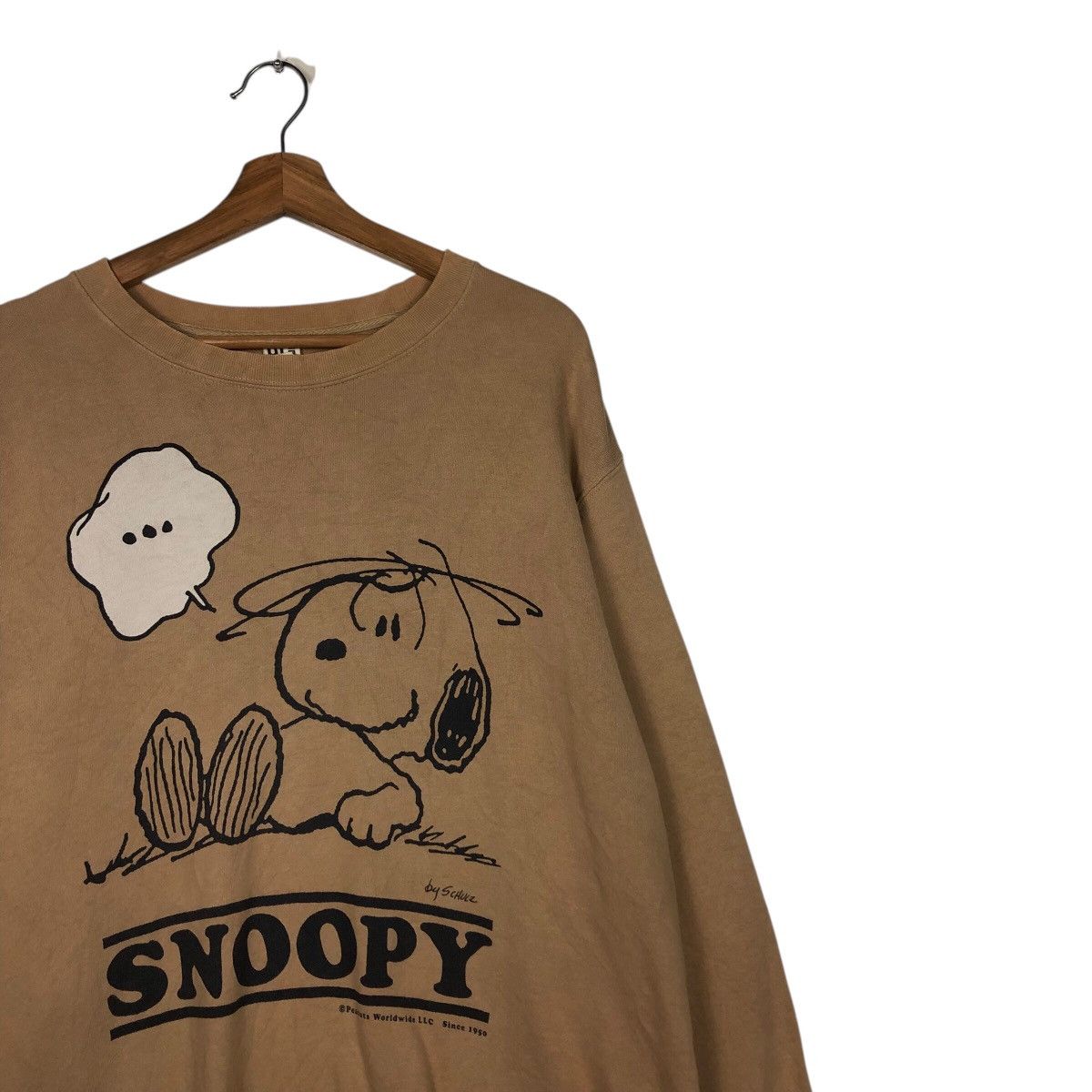 Japanese Brand 📌Vintage Sweatshirt Peanuts Snoopey Big Logo Design Size US XL / EU 56 / 4 - 7 Thumbnail