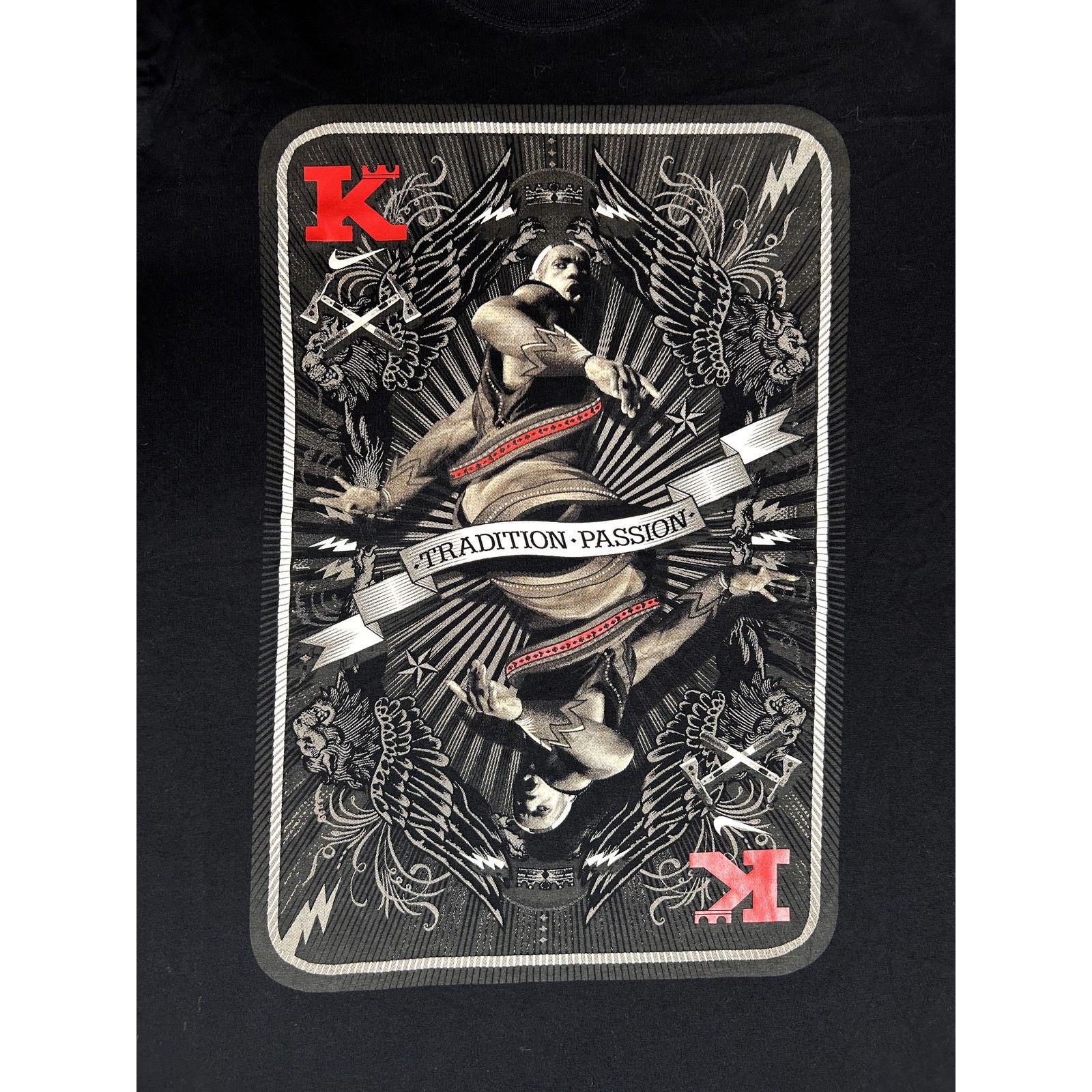 Nike Nike Lebron James King Card Tradition Passion T-Shirt Size US XL / EU 56 / 4 - 3 Thumbnail