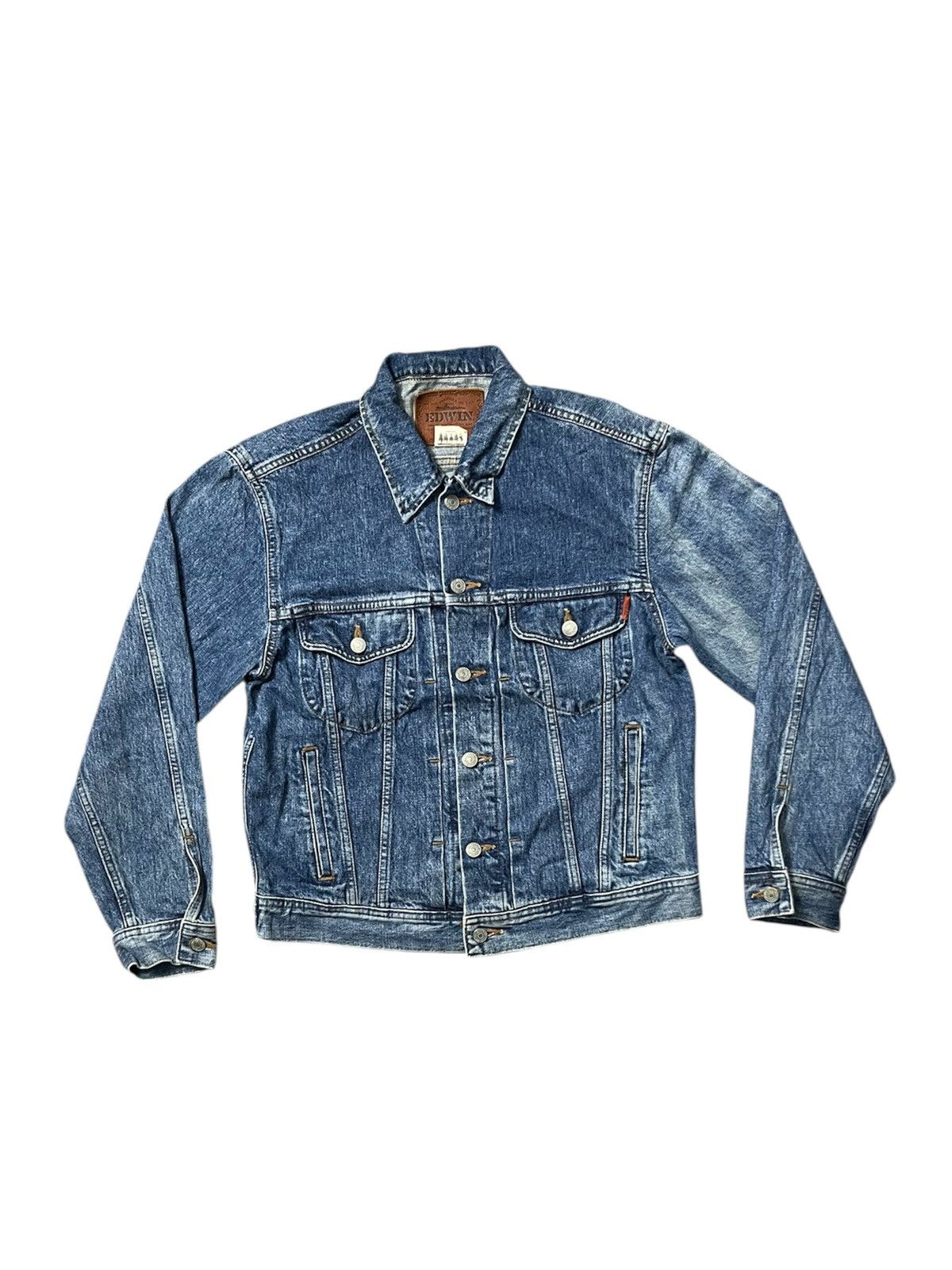 Edwin VINTAGE 90s EDWIN WESTERN DENIM JACKET Size US L / EU 52-54 / 3 - 1 Thumbnail