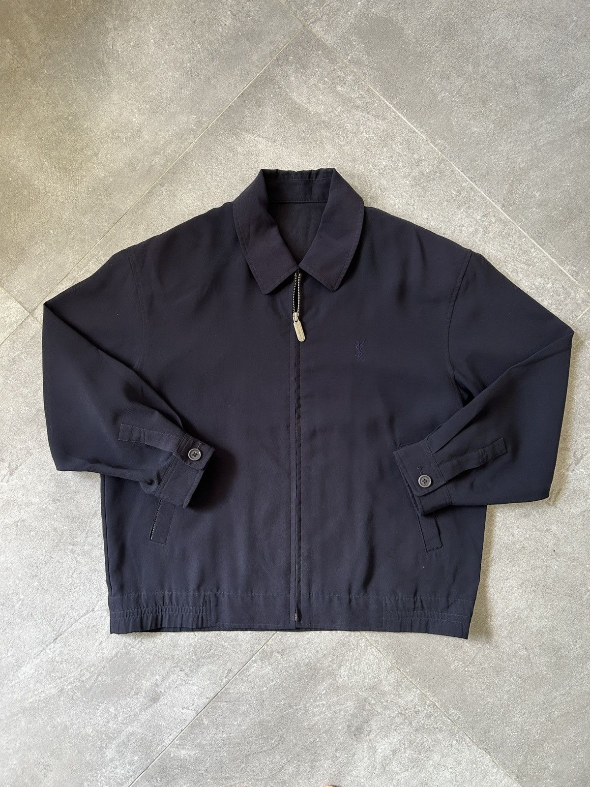 スーツ [vintage] YSL yves saint laurent jacket Vintage 90's Yves Saint Laurent Blazer Jacket Mens 40R Navy Single