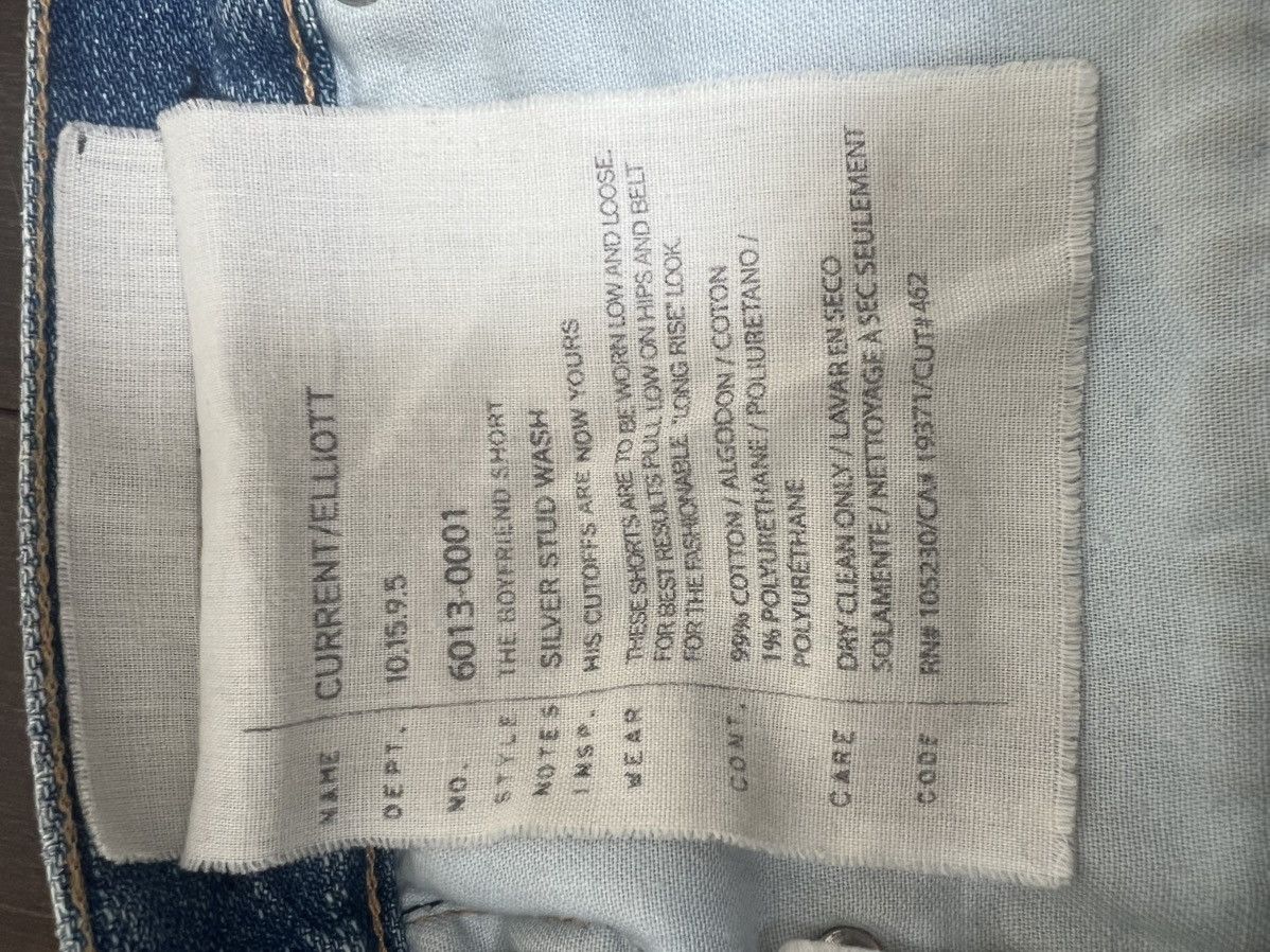 Current/Elliot Vintage denim shorts with studs Current Elliot Size 23" - 6 Thumbnail