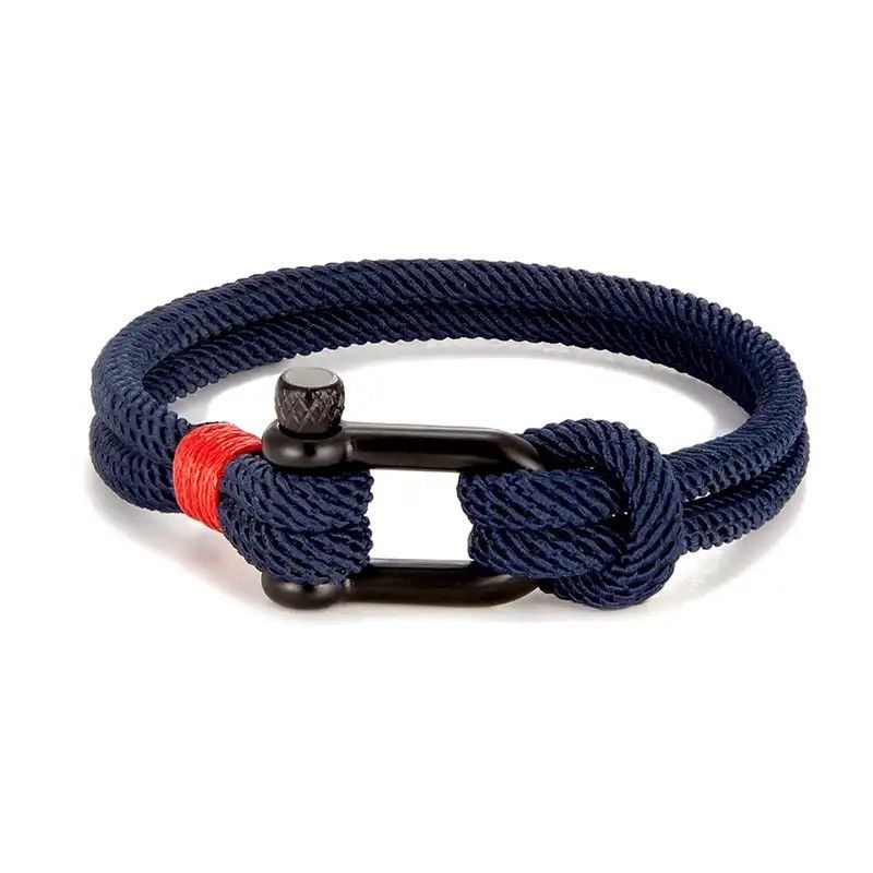 Jewelry × Vintage Stainless Steel U shape Survival Bracelet Size ONE SIZE - 1 Thumbnail