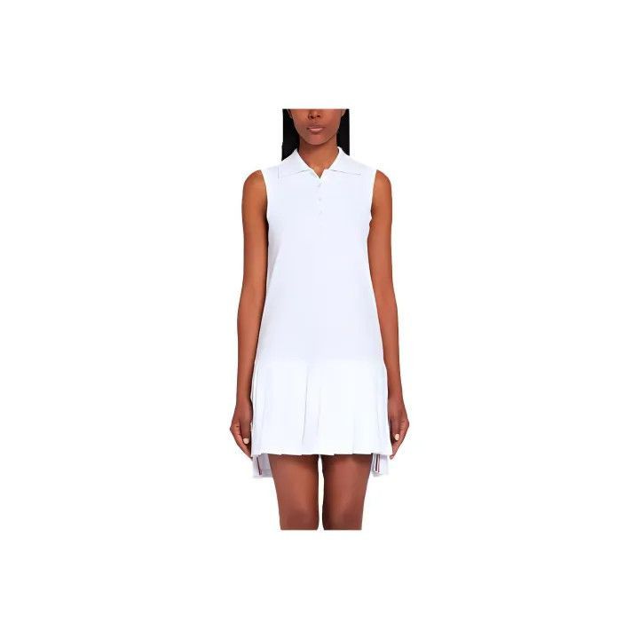 Thom Browne Thom Browne Sleeveless Pleated Tennis Dress -2507 Size L / US 10 / IT 46 - 7 Thumbnail