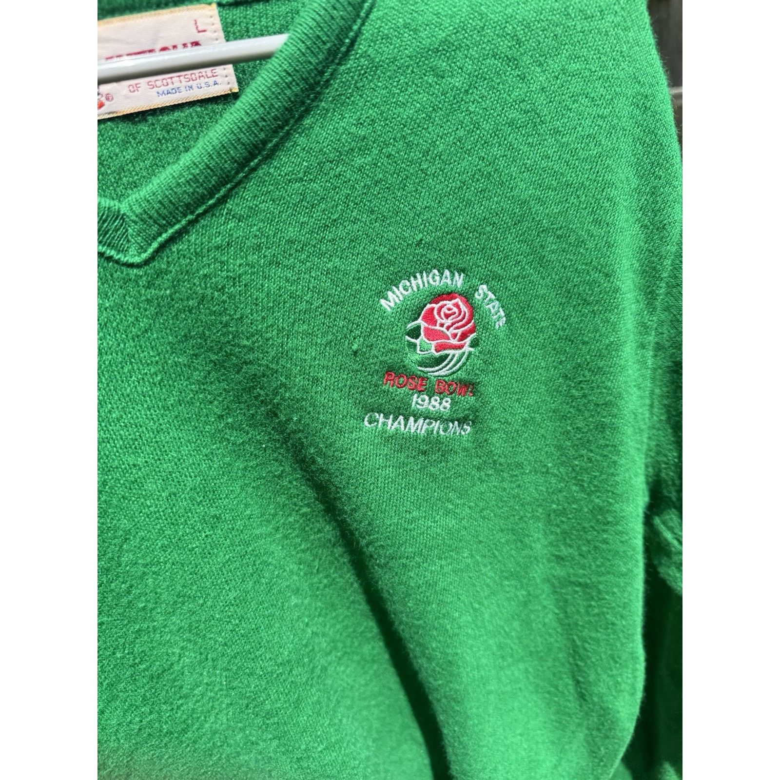 Antigua Michigan State 1988 Rose Bowl Sweater Antigua Size US L / EU 52-54 / 3 - 4 Thumbnail