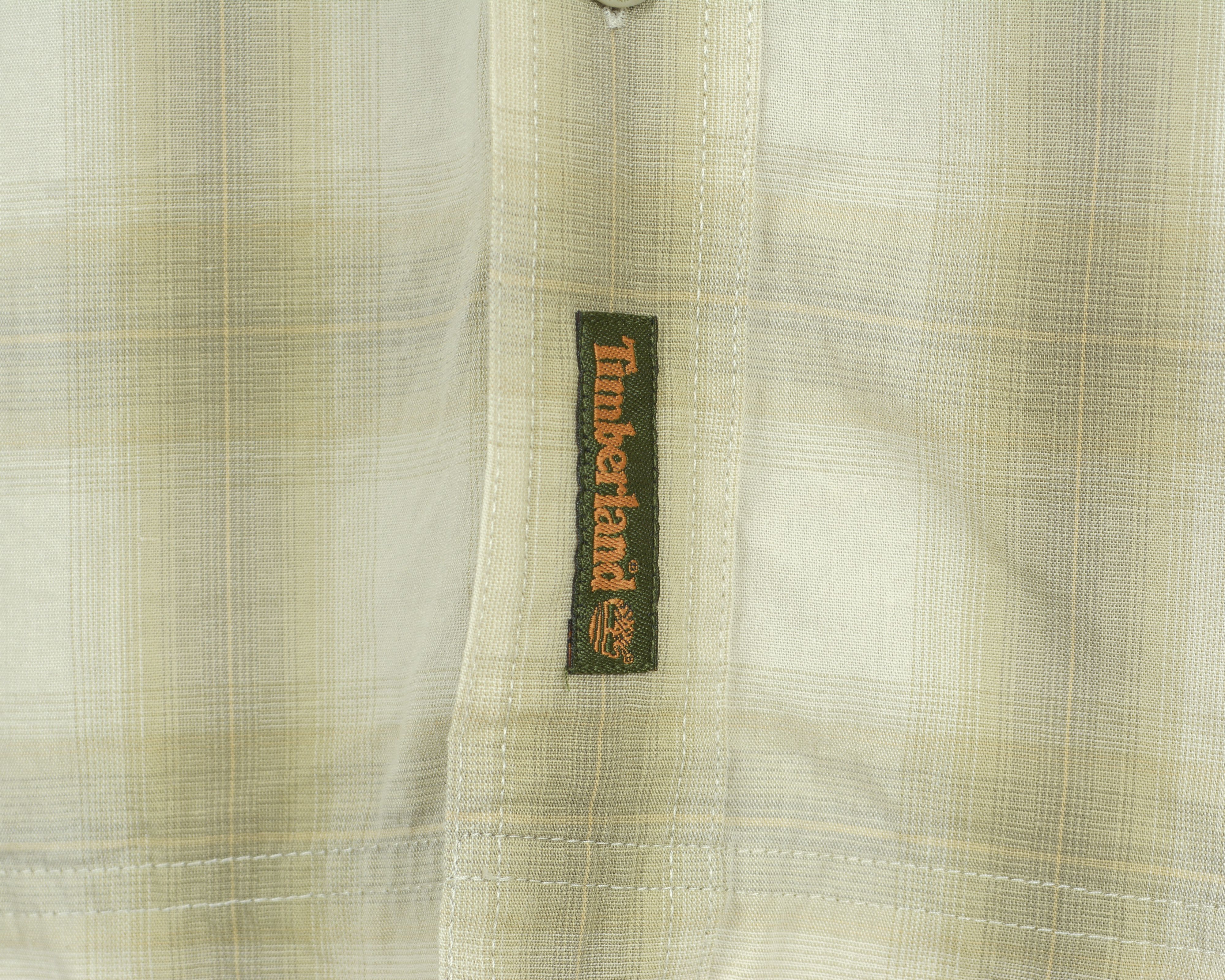 Timberland M Shirt Short Sleeved Button Up Plaid Check Tartan Top Size US M / EU 48-50 / 2 - 3 Thumbnail