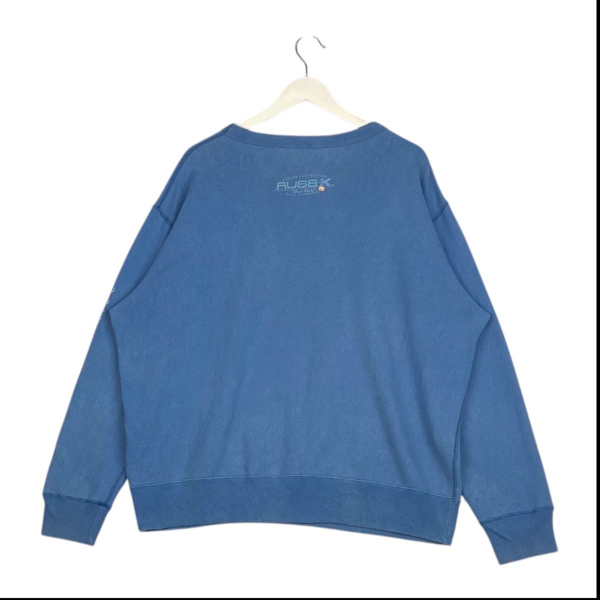 Designer × Vintage Vintage Russ-K Embroidered Sweatshirt Blue Size XL Size US XL / EU 56 / 4 - 9 Thumbnail