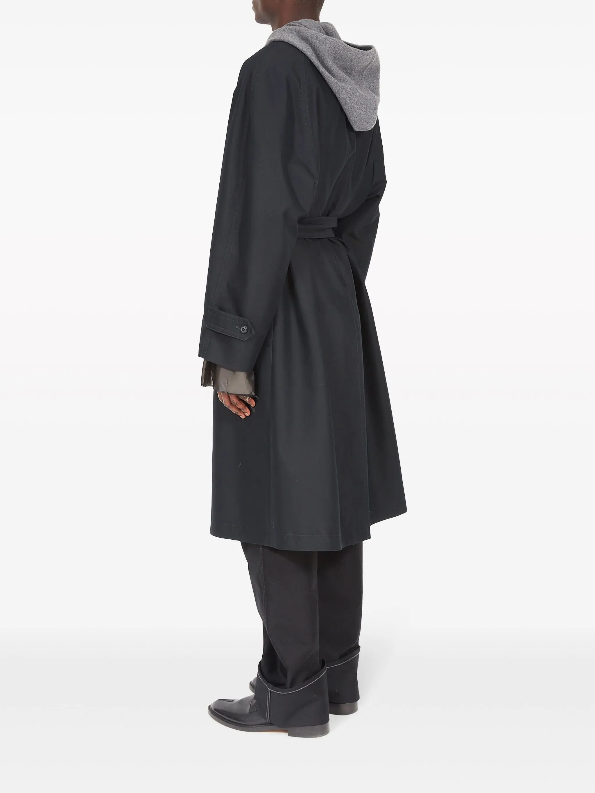 Maison Margiela oc11z0426 Belt & Rainbow Colors Trench Coat in Black Size US M / EU 48-50 / 2 - 5 Thumbnail