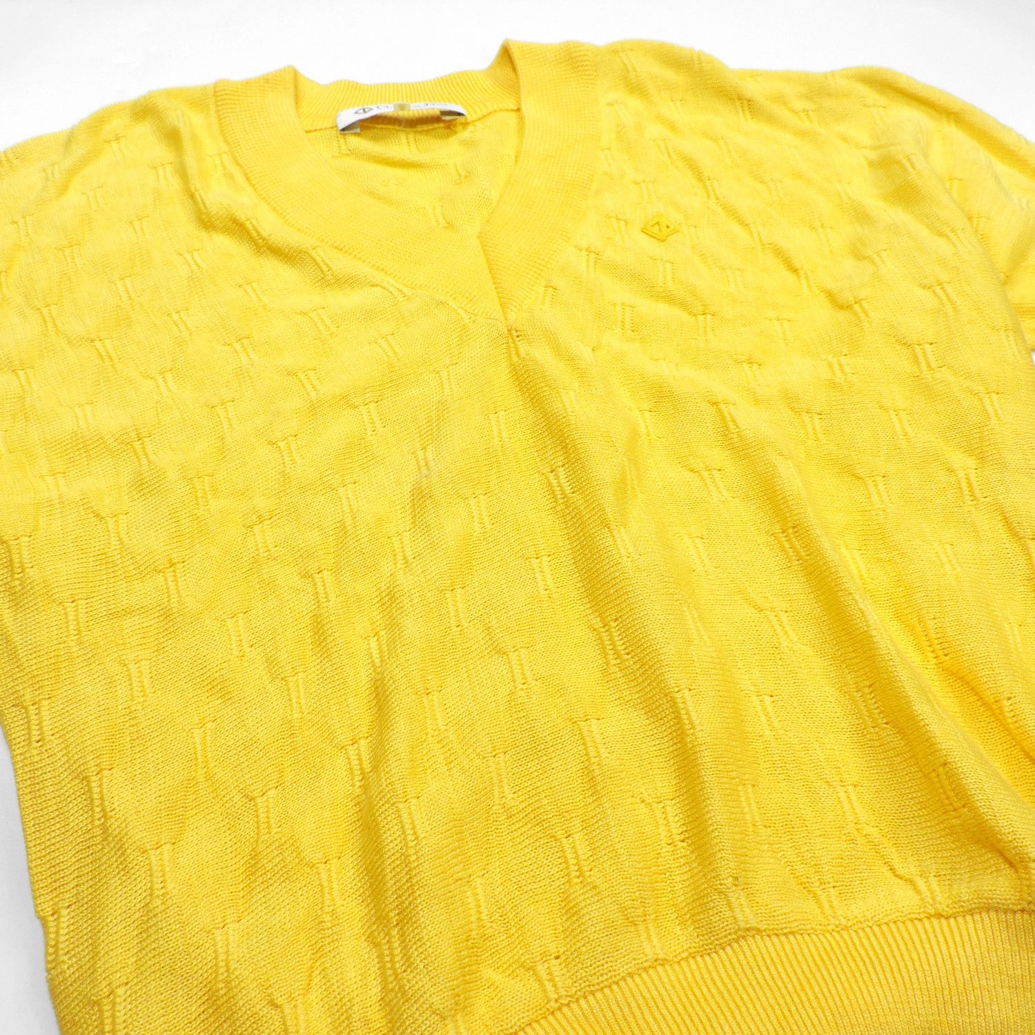 Dior CHRISTIAN DIOR SPORT V-NECK MONOGRAM KNIT SWEATER Size US M / EU 48-50 / 2 - 8 Thumbnail