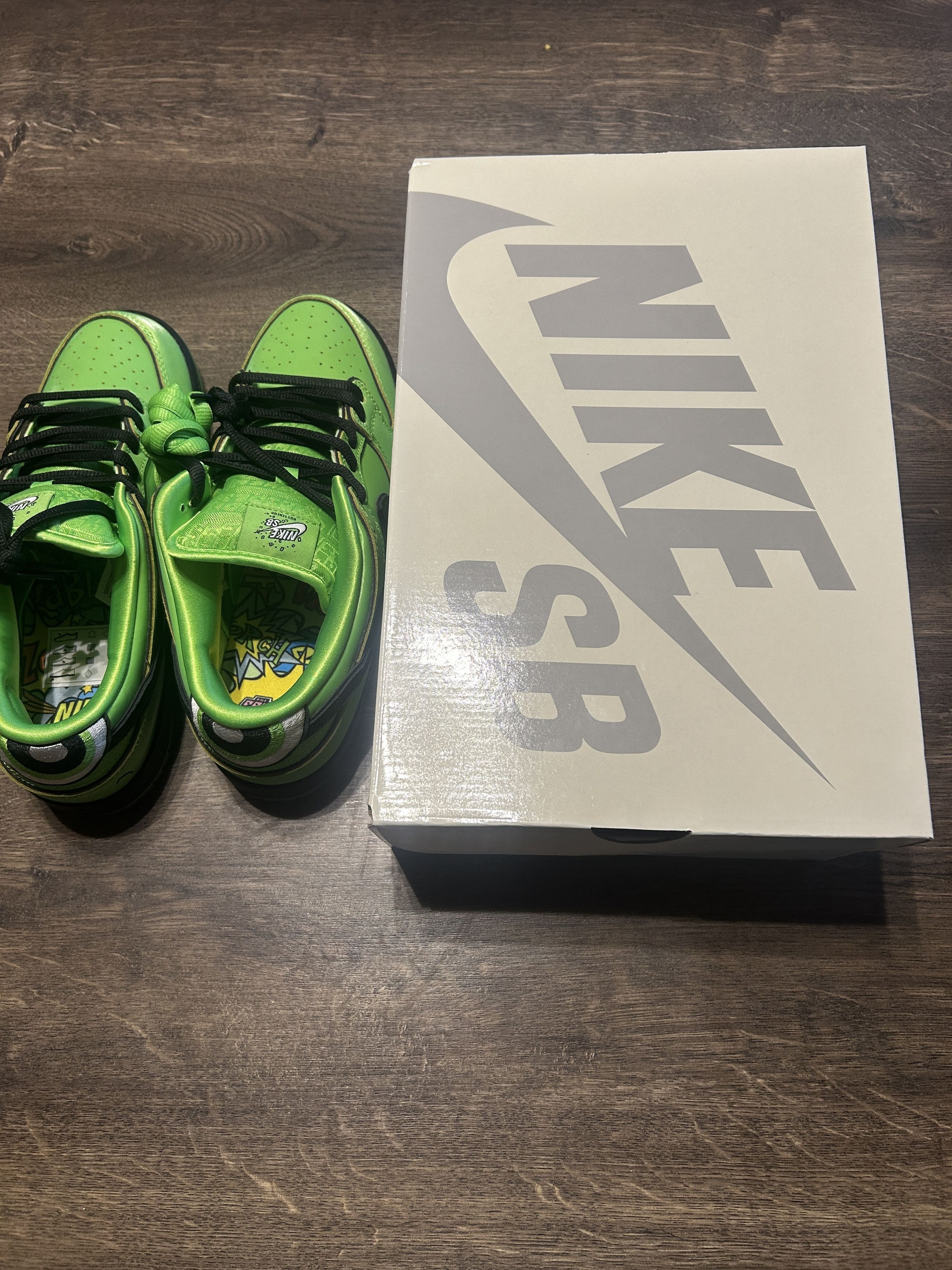 Nike Nike SB Dunk Low The Powerpuff Girls Buttercup Size US 9.5 / EU 42-43 - 6 Thumbnail