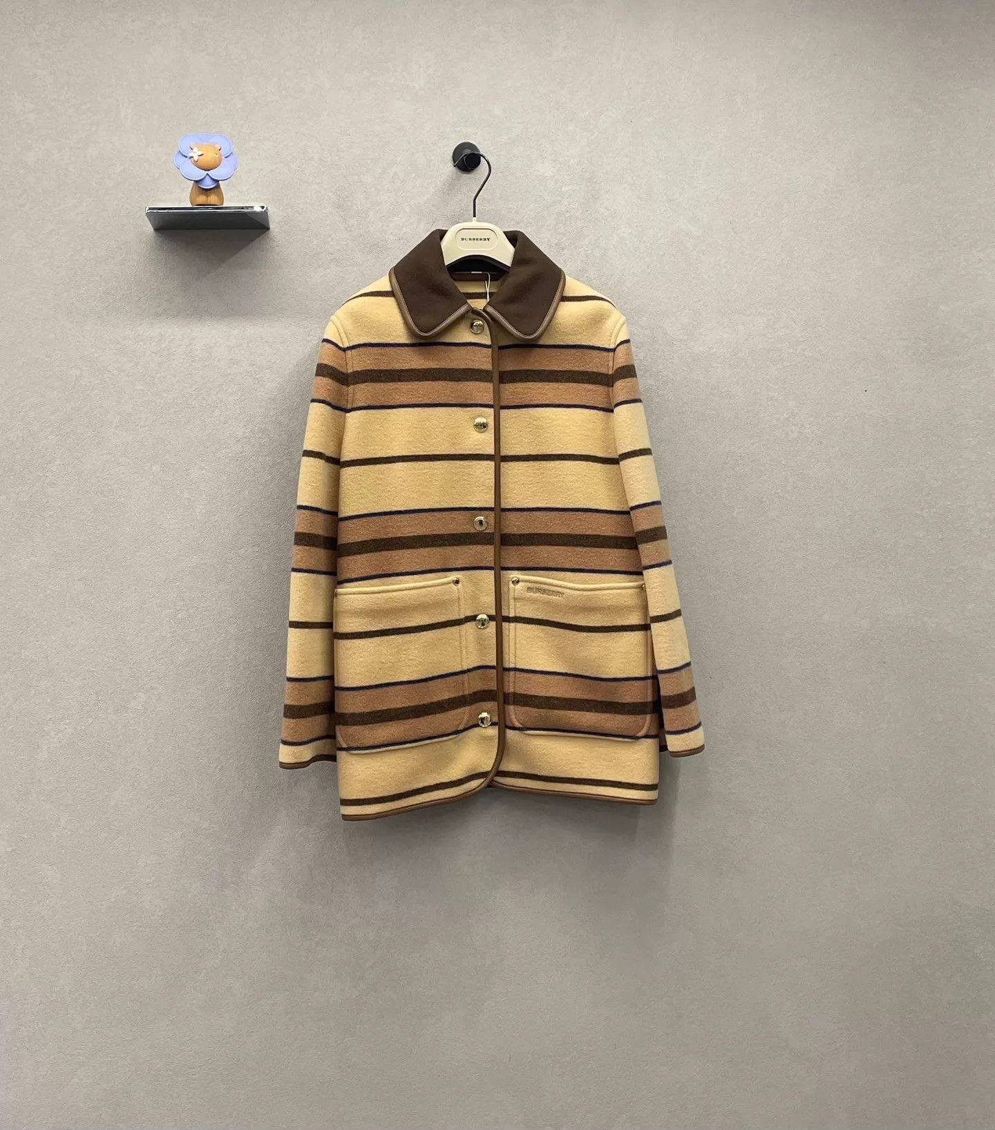 Burberry Burberry Equestrian Wool Stripe Jacket Women's 34 Size XXS / US 00 / IT 34 - 2 Thumbnail